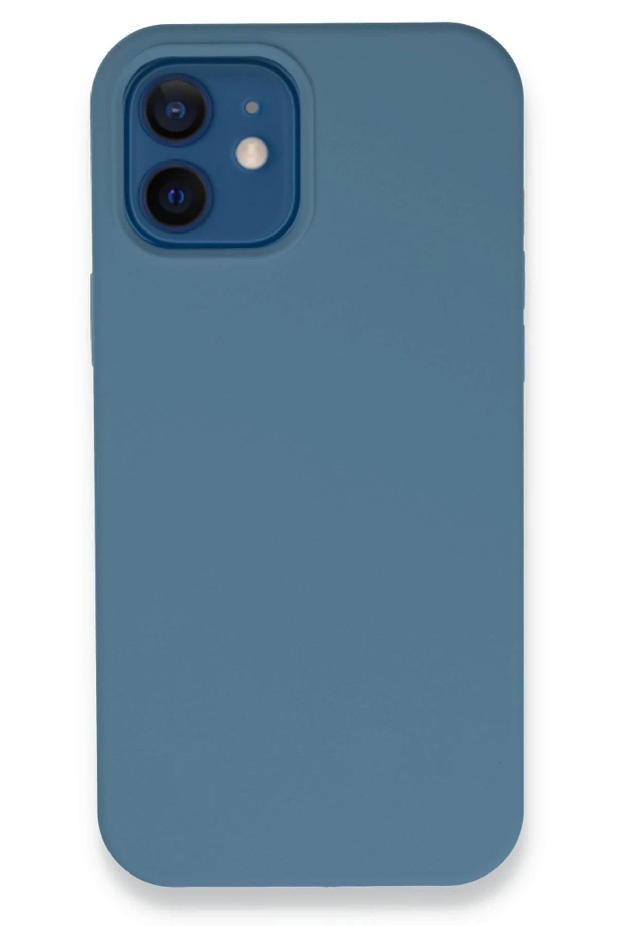 Mey İthalat®  iPhone 12 Kılıf Lansman Legant Silikon - Açık Mavi