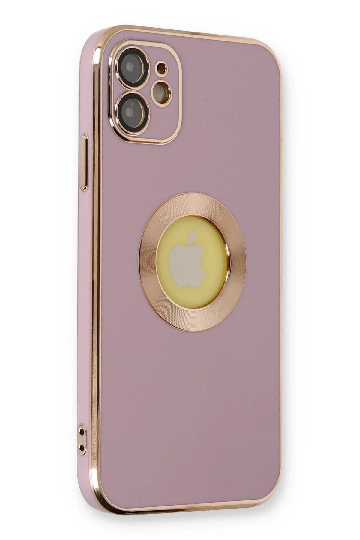 Mey İthalat®  iPhone 12 Kılıf Store Silikon - Mor