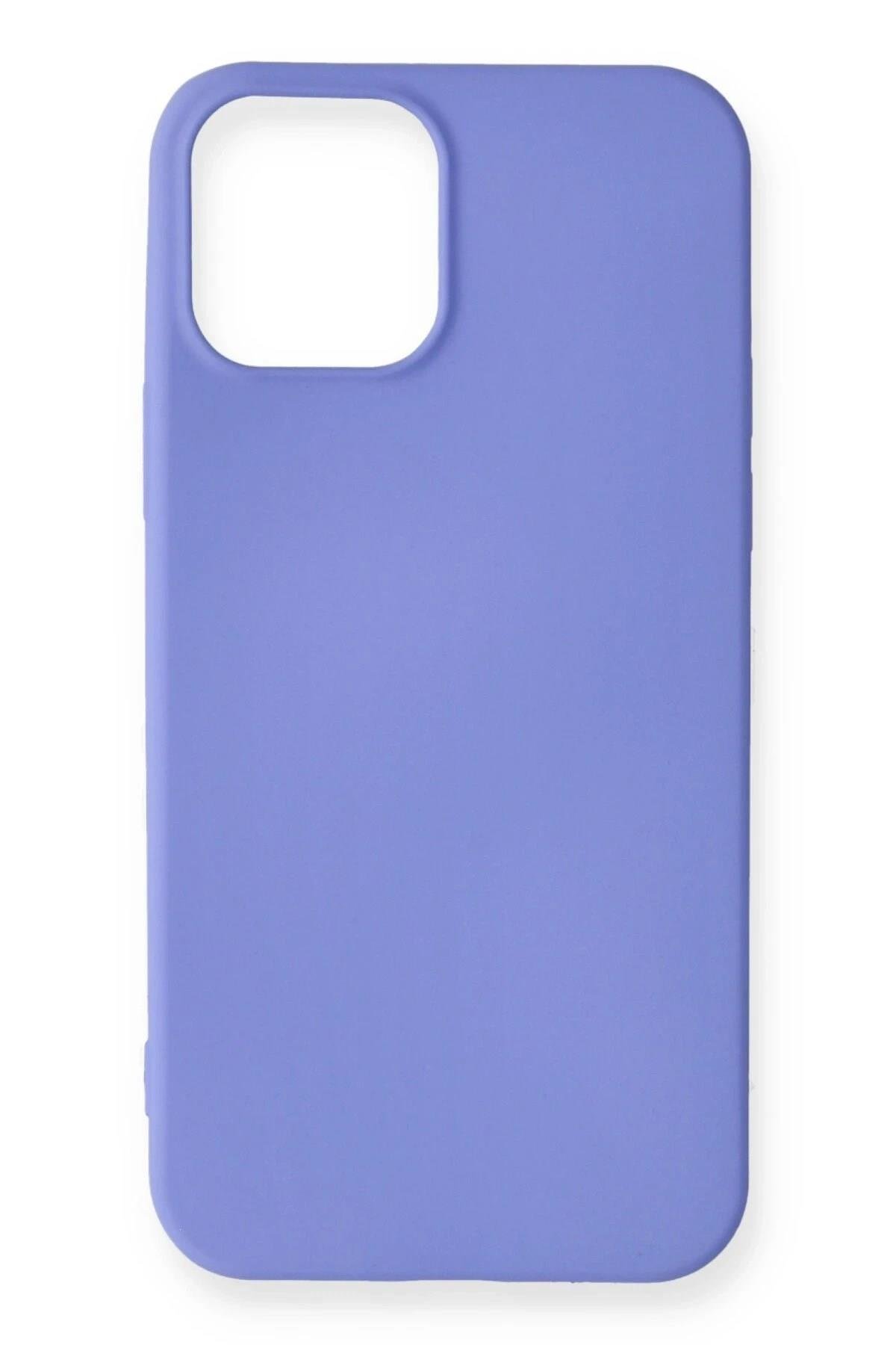 Mey İthalat®  iPhone 12 Mini Kılıf First Silikon - Mor