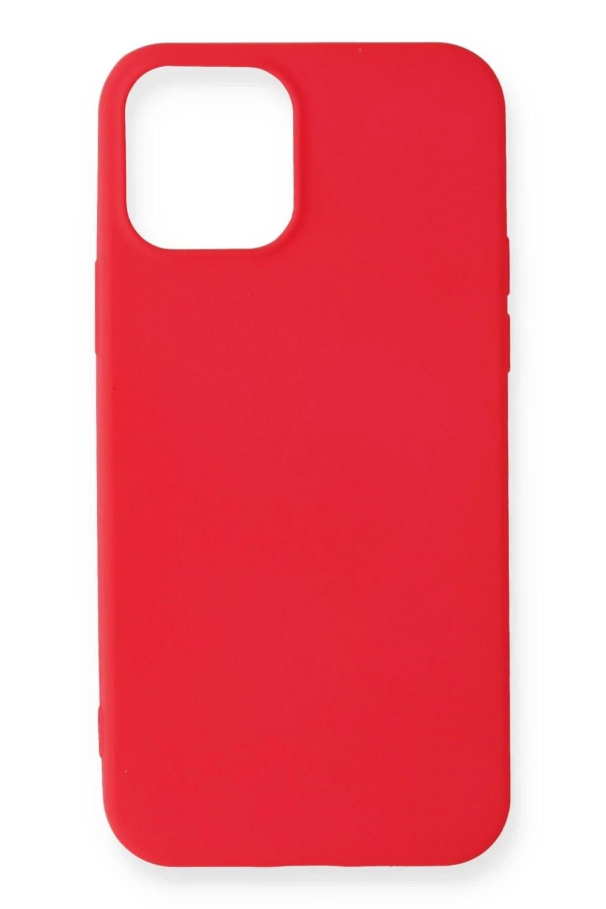 Mey İthalat®  iPhone 12 Mini Kılıf First Silikon - Kırmızı