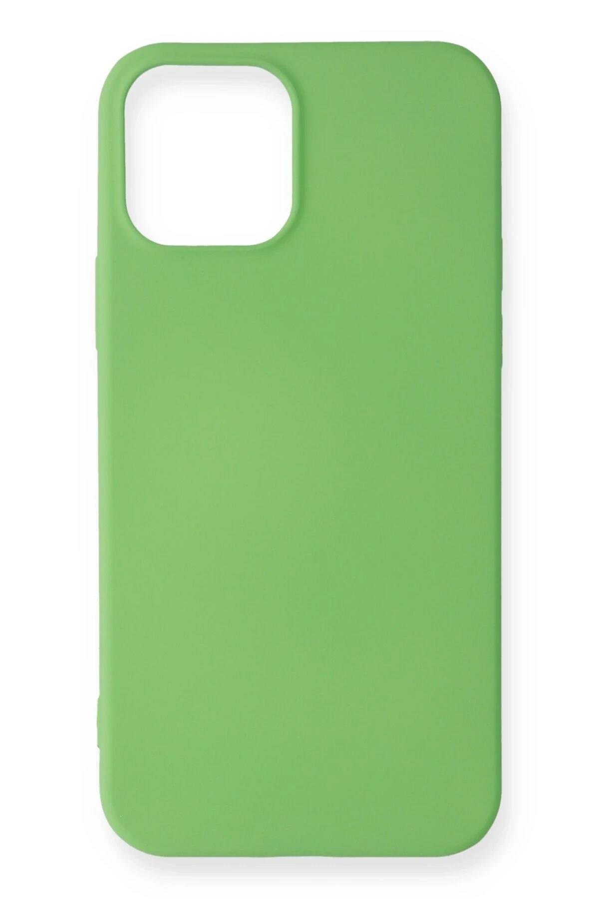 Mey İthalat®  iPhone 12 Mini Kılıf First Silikon - Yeşil