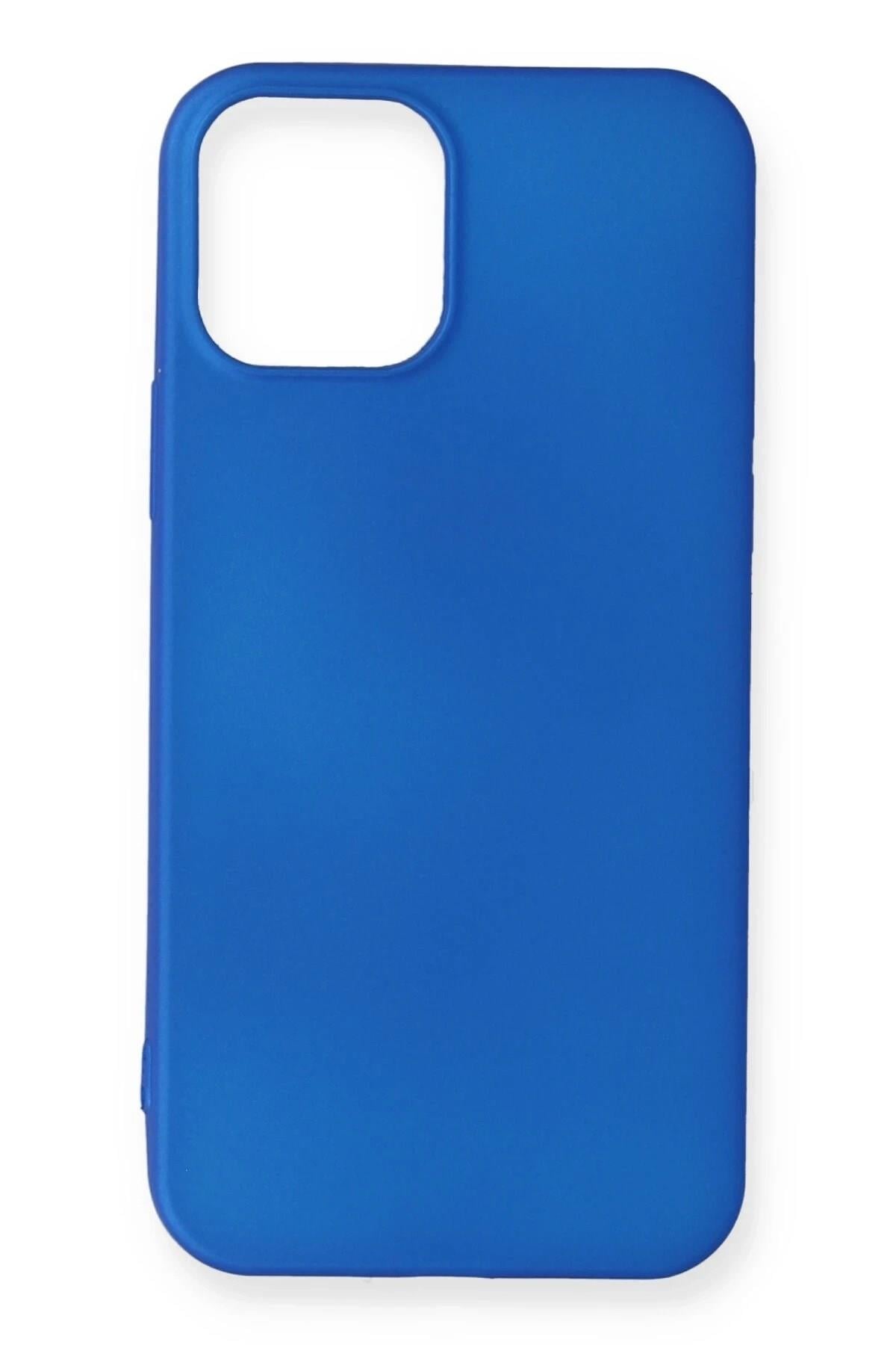 Mey İthalat®  iPhone 12 Mini Kılıf First Silikon - Mavi