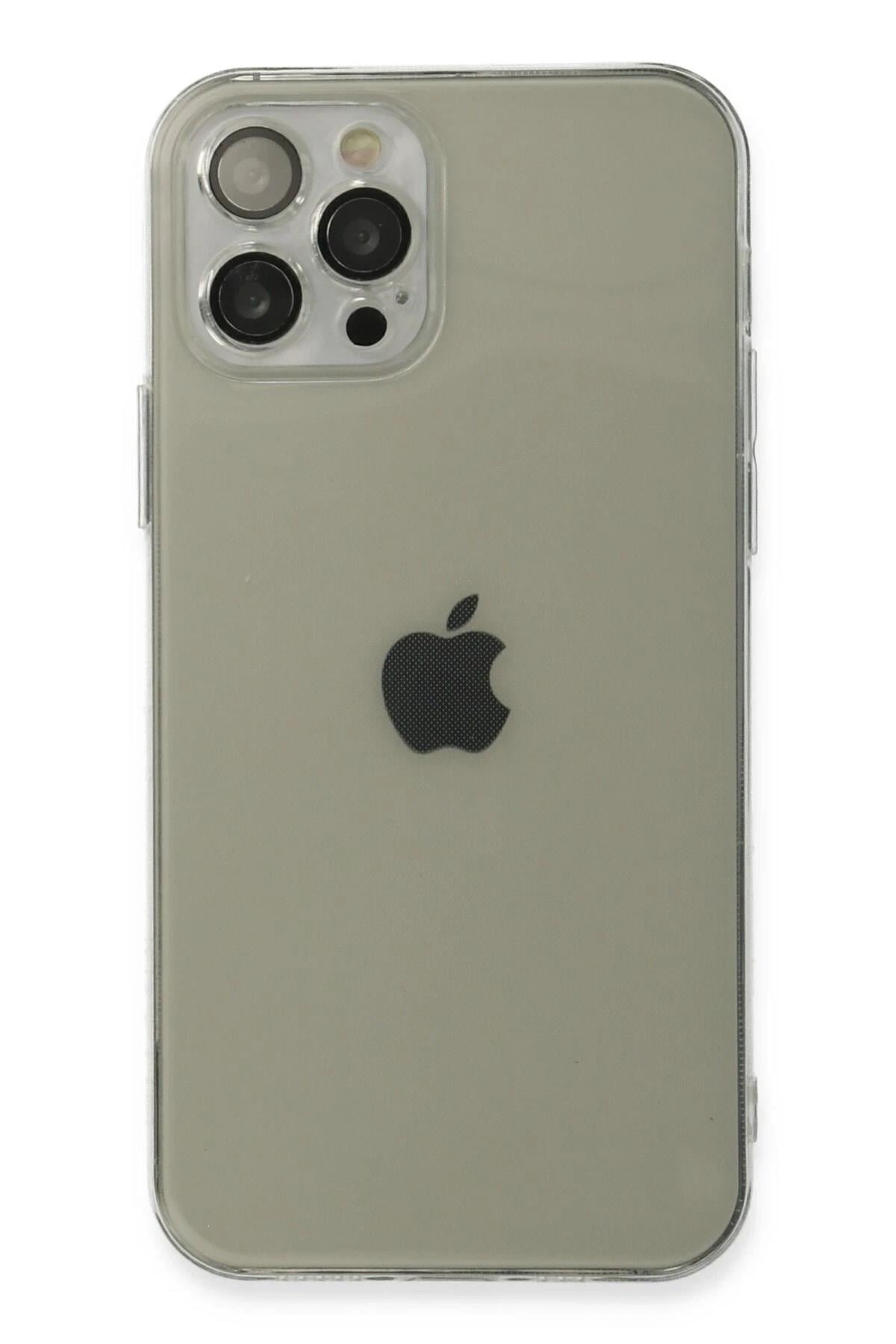Mey İthalat®  iPhone 12 Pro Kılıf Fly Lens Silikon - Şeffaf