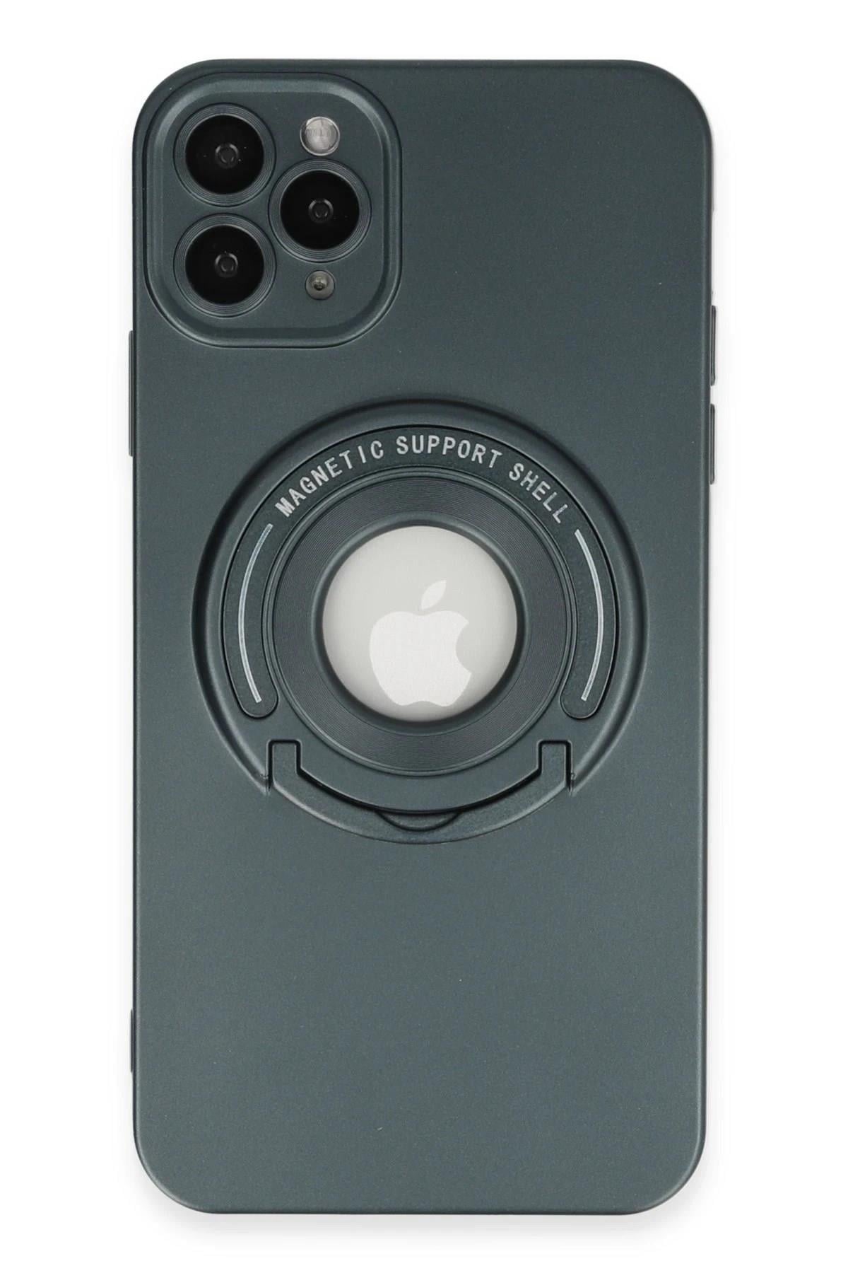 Mey İthalat®  iPhone 12 Pro Kılıf Lukka Magneticsafe Kapak - Koyu Yeşil
