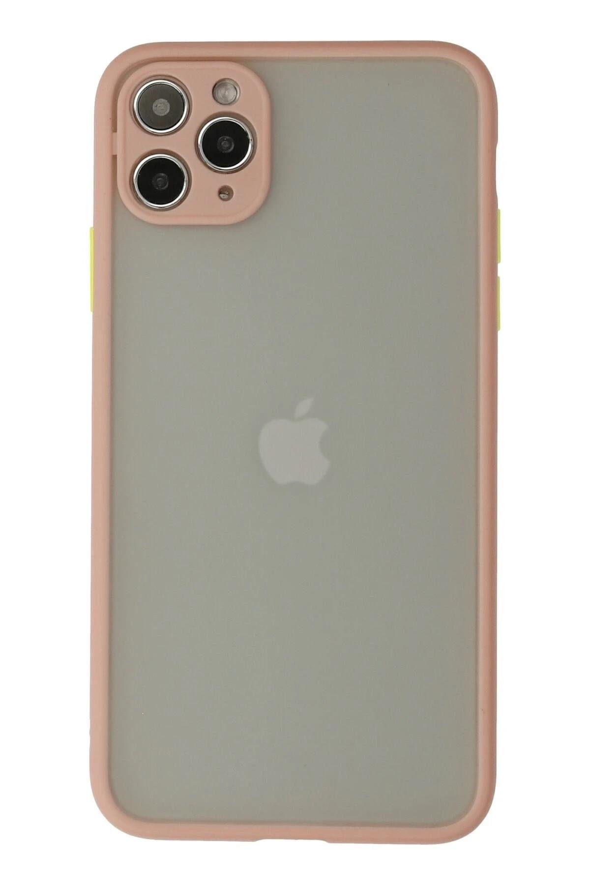 Mey İthalat®  iPhone 12 Pro Kılıf Montreal Silikon Kapak - Pembe