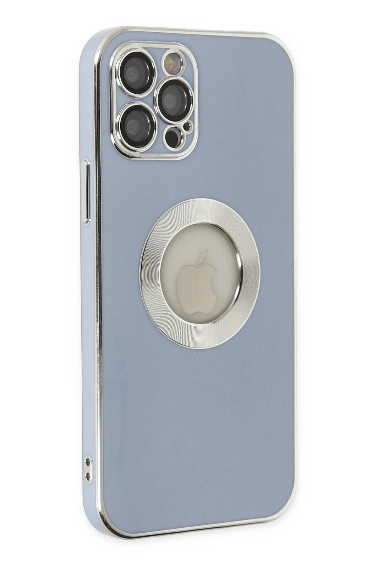 Mey İthalat®  iPhone 12 Pro Kılıf Store Silikon - Sierra Blue
