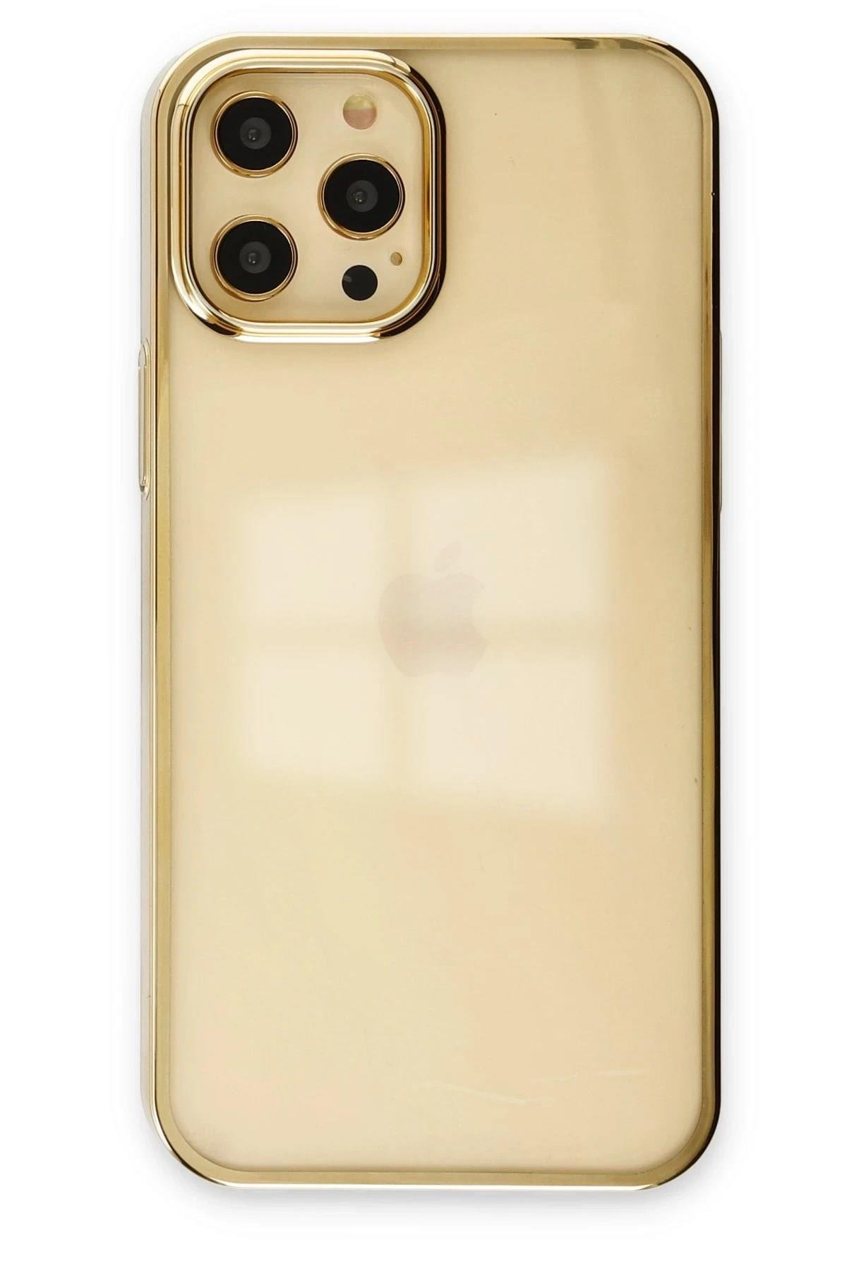 Mey İthalat®  iPhone 12 Pro Max Kılıf Element Silikon - Gold