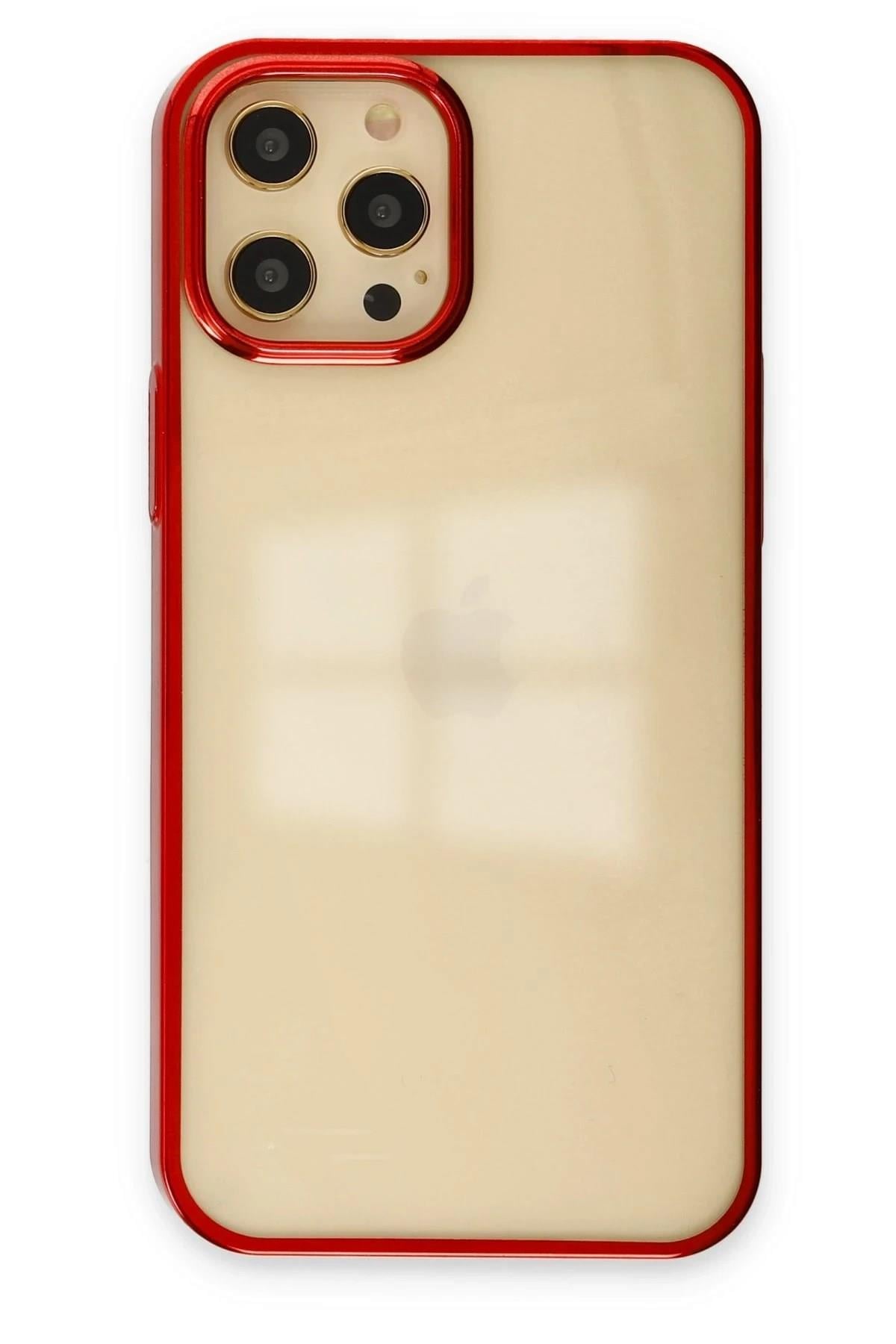 Mey İthalat®  iPhone 12 Pro Max Kılıf Element Silikon - Kırmızı