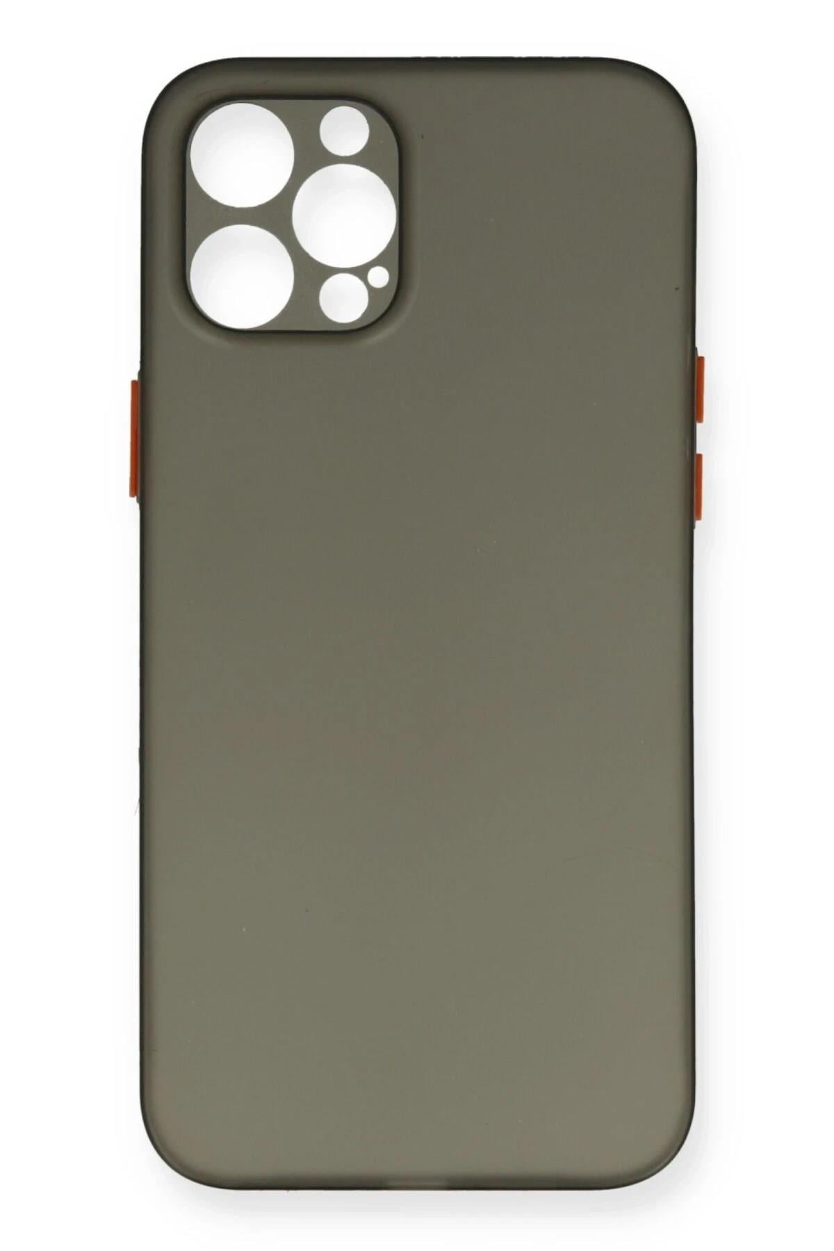 Mey İthalat®  iPhone 12 Pro Max Kılıf PP Ultra İnce Kapak - Gri