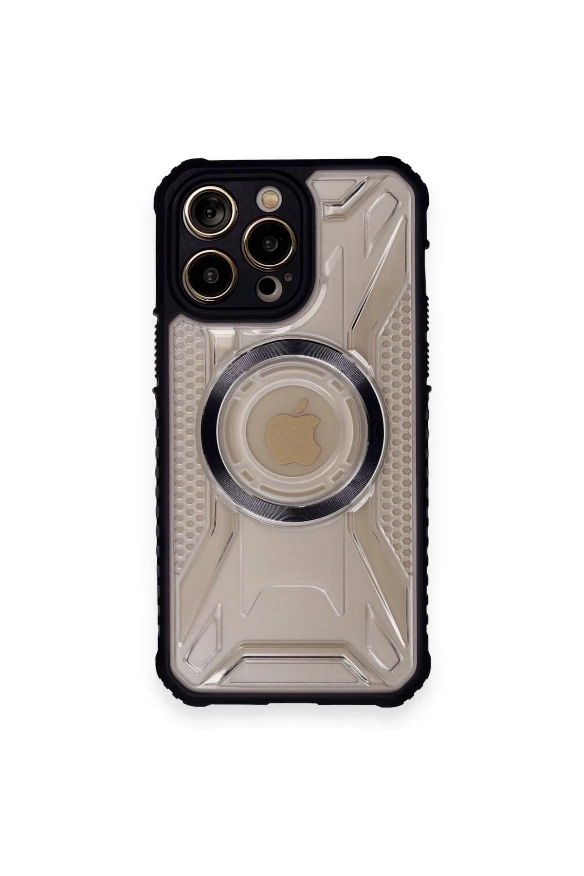 Mey İthalat®  iPhone 12 Pro Max Kılıf Prag Magneticsafe Kapak - Siyah