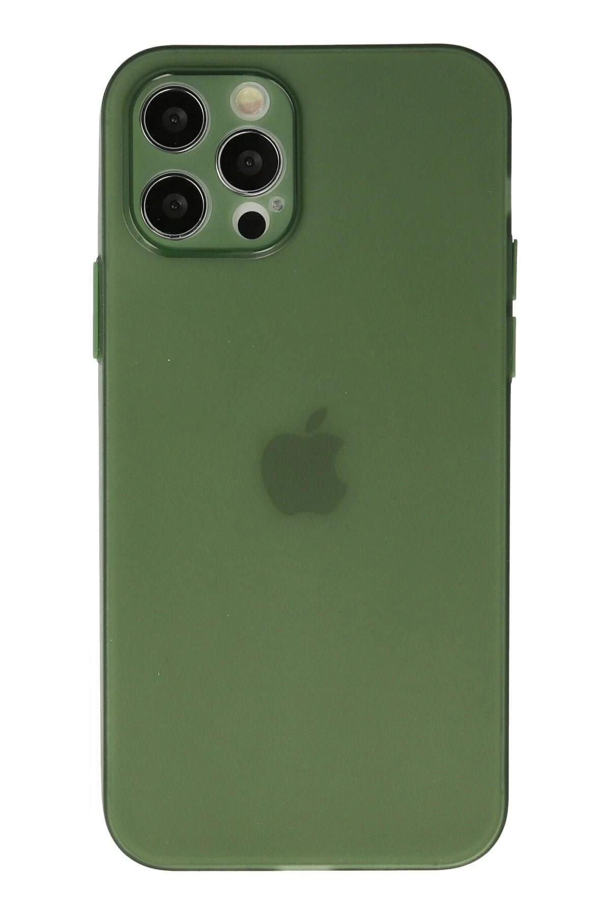 Mey İthalat®  iPhone 12 Pro Max Kılıf Puma Silikon - Yeşil
