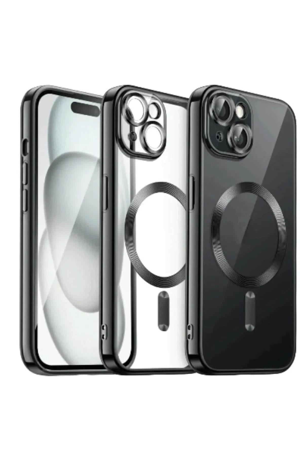 Mey İthalat®  iPhone 13 Kılıf Kross Magneticsafe Kapak - Siyah