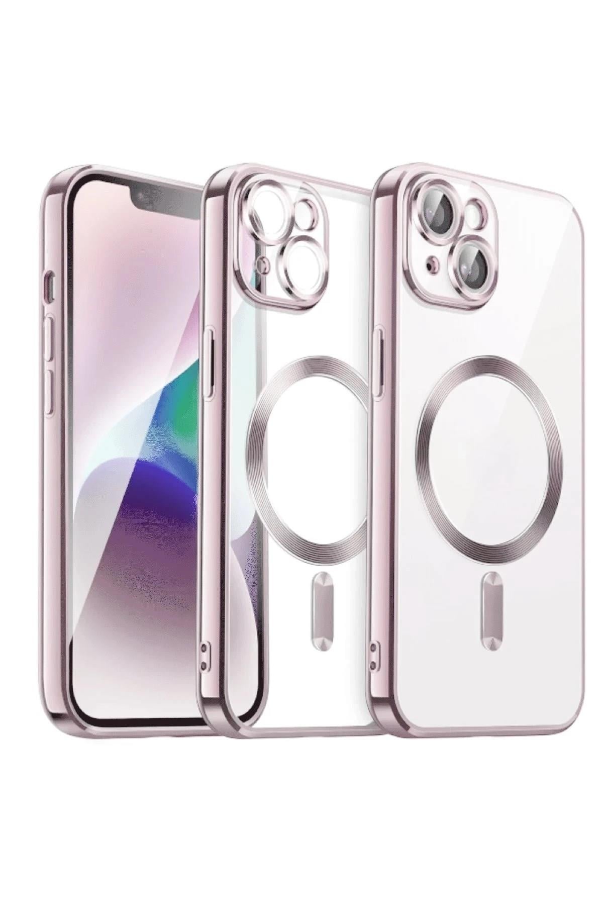 Mey İthalat®  iPhone 13 Kılıf Kross Magneticsafe Kapak - Rose
