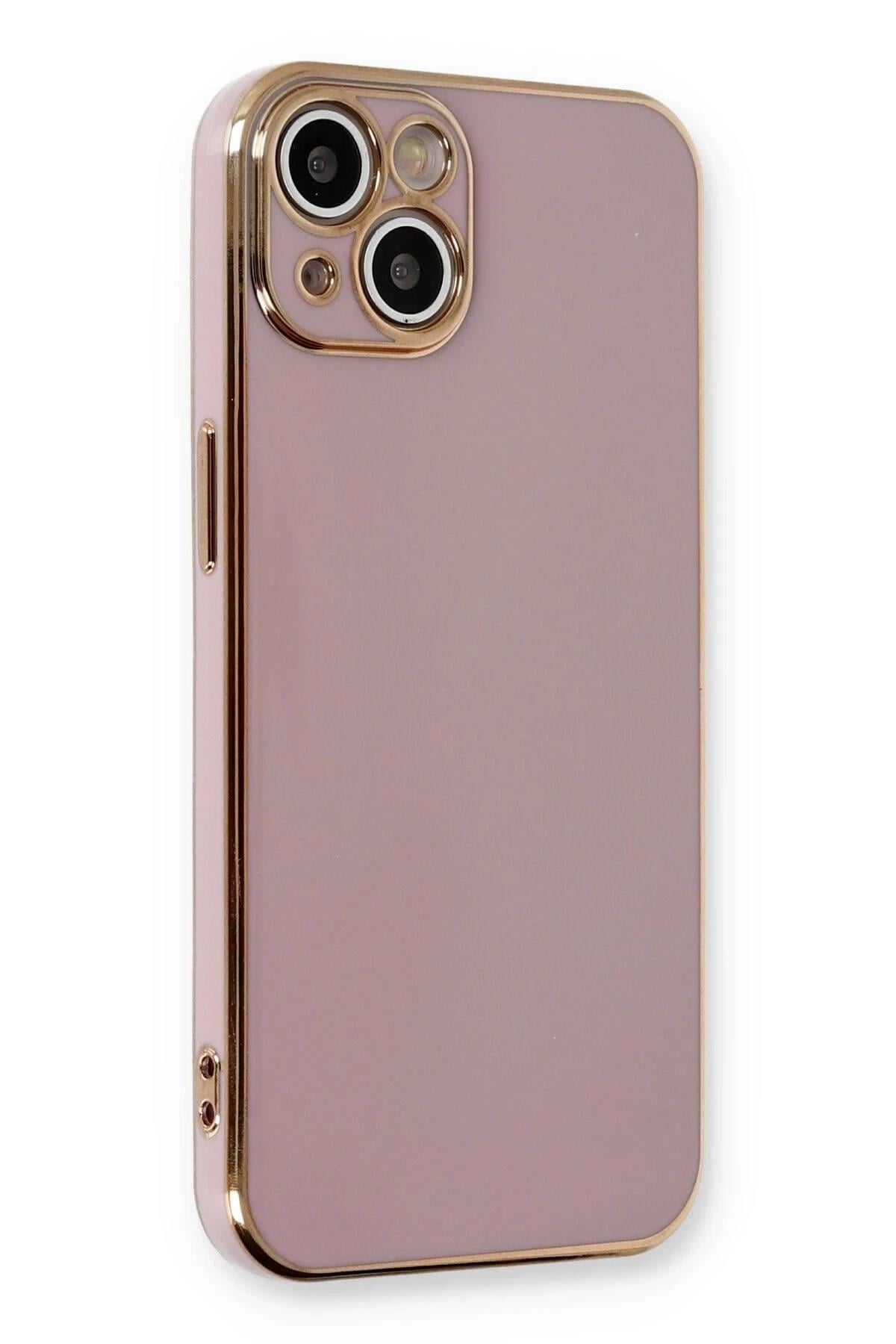 Mey İthalat®  iPhone 13 Kılıf Volet Silikon - Mor