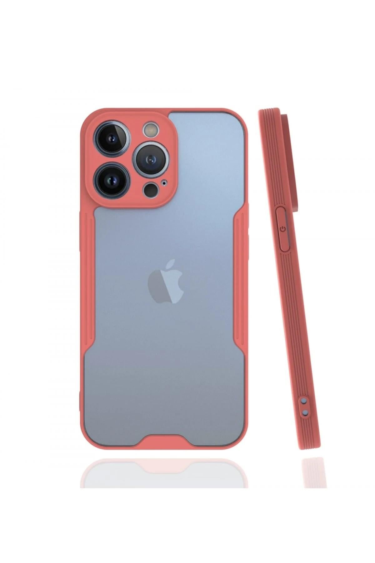 Mey İthalat®  iPhone 13 Pro Kılıf Platin Silikon - Pembe
