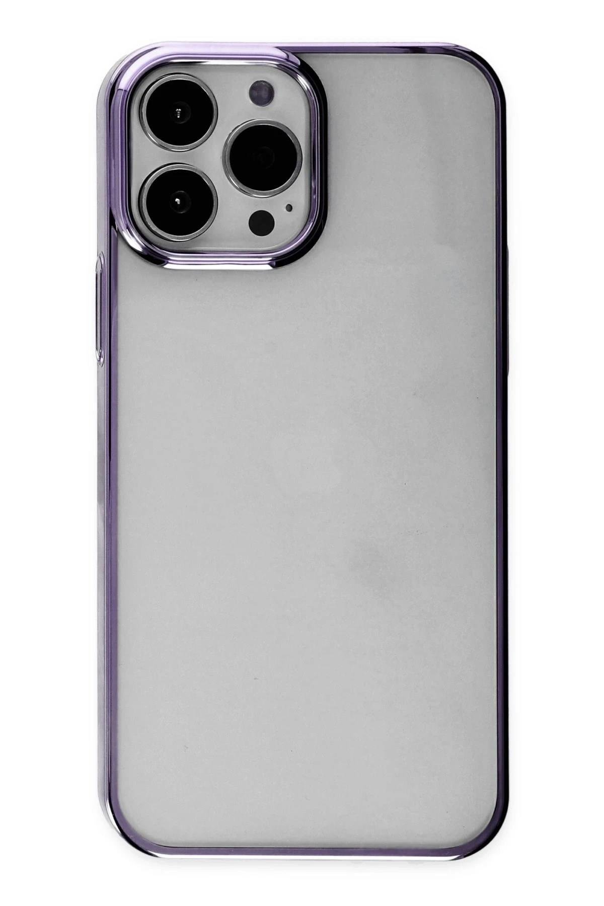 Mey İthalat®  iPhone 13 Pro Max Kılıf Element Silikon - Mor