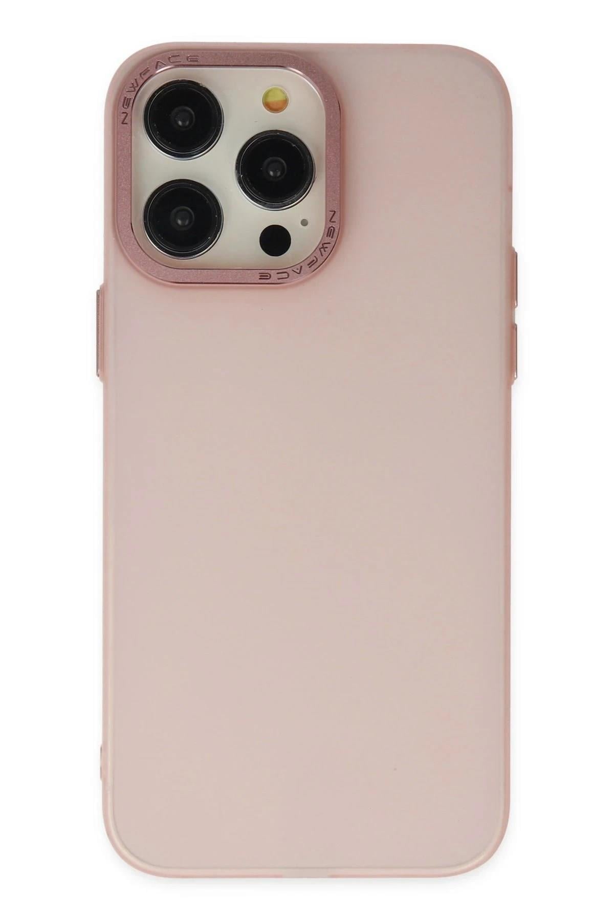 Mey İthalat®  iPhone 13 Pro Max Kılıf Modos Metal Kapak - Pembe