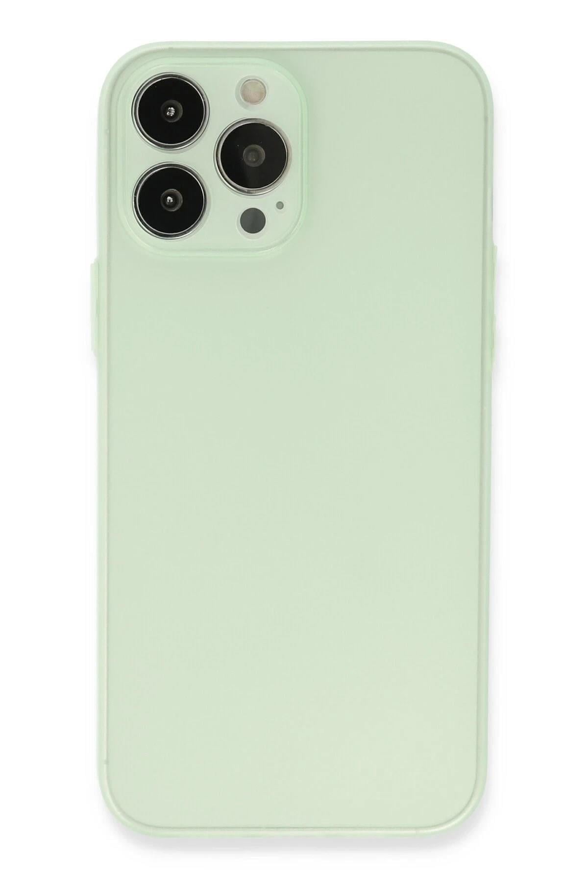 Mey İthalat®  iPhone 13 Pro Max Kılıf Puma Silikon - Açık Yeşil