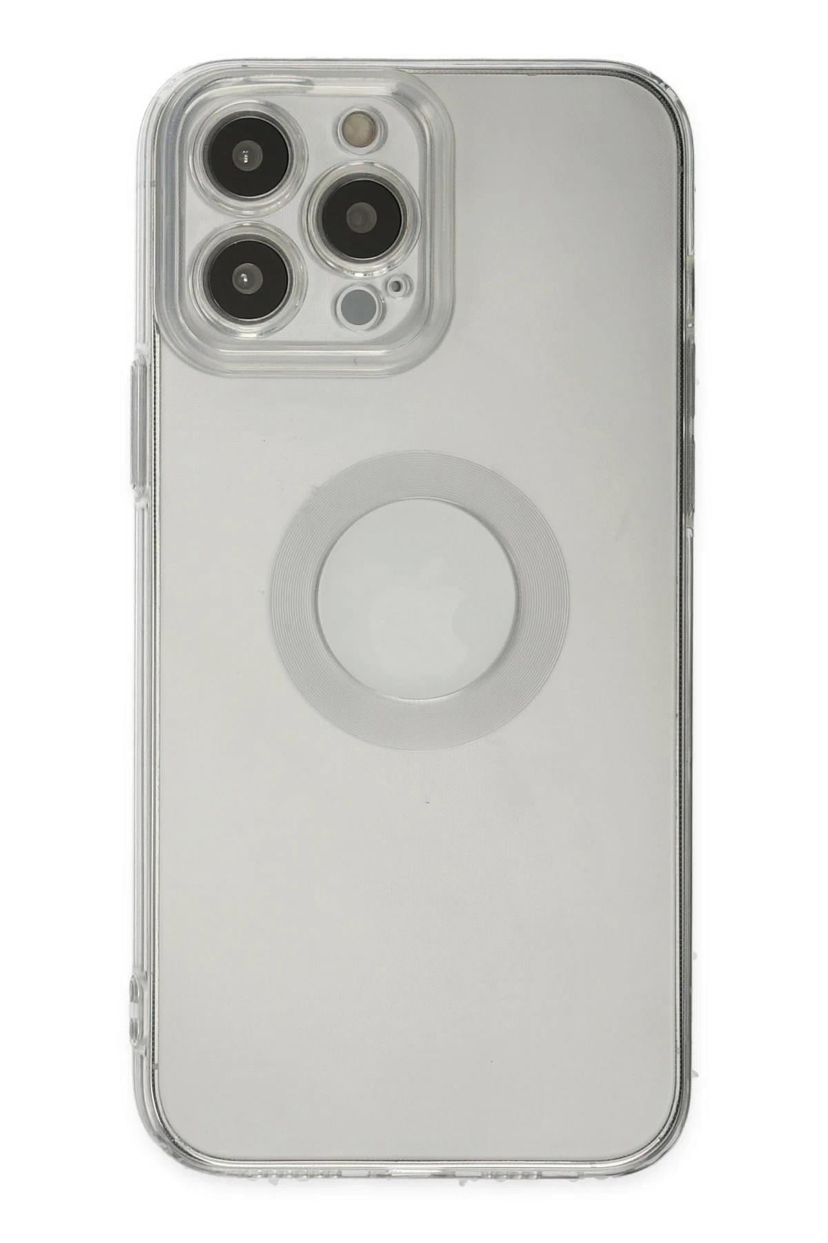 Mey İthalat®  iPhone 13 Pro Max Kılıf Santa Lens Silikon - Şeffaf