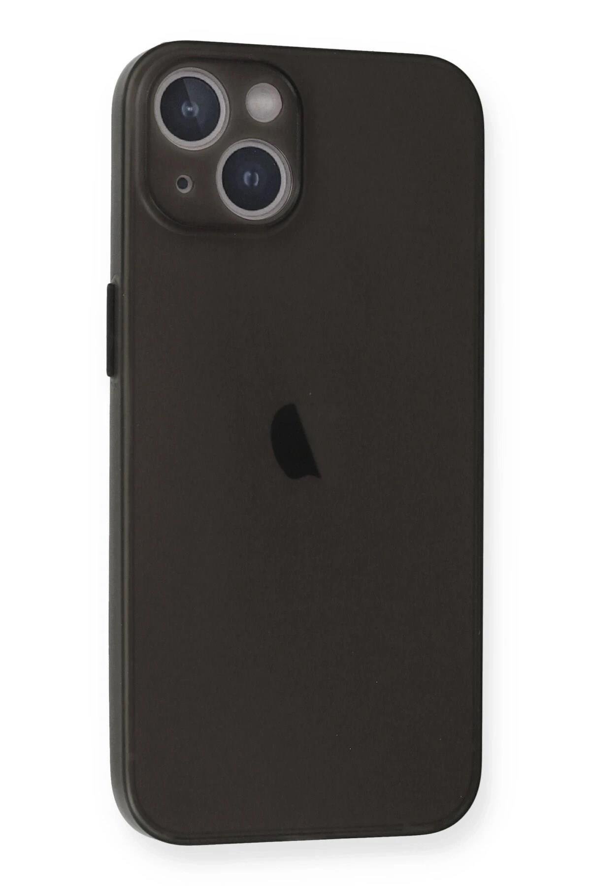 Mey İthalat®  iPhone 14 Kılıf PP Ultra İnce Kapak - Gri