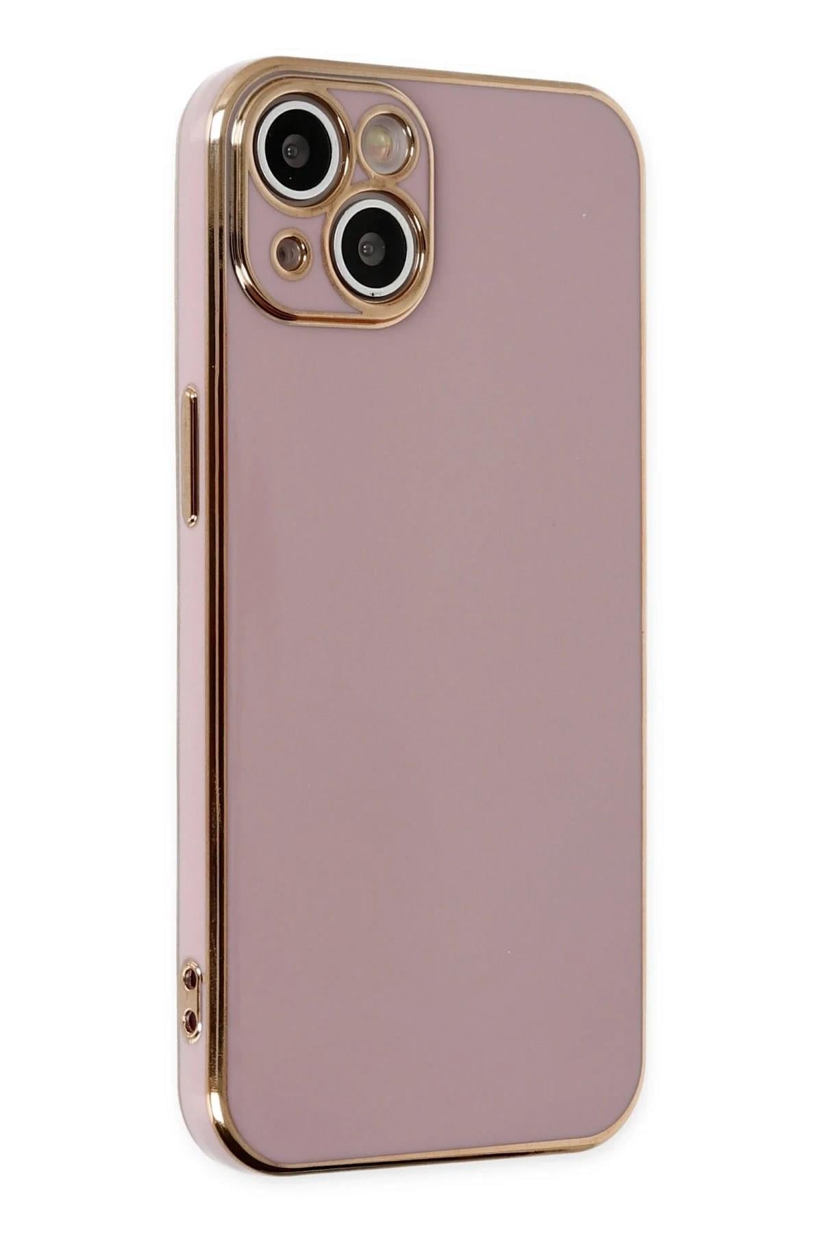 Mey İthalat®  iPhone 14 Kılıf Volet Silikon - Mor