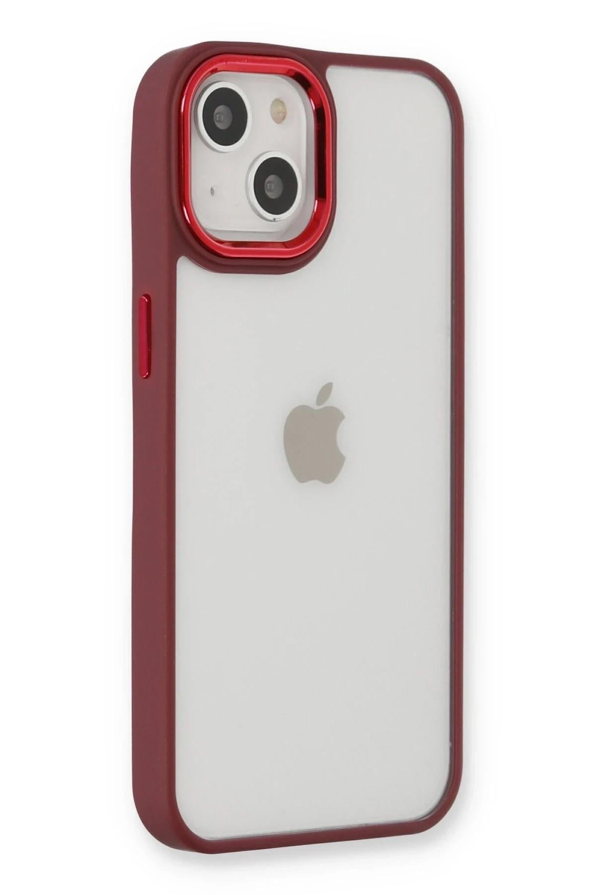 Mey İthalat®  iPhone 14 Plus Kılıf Dora Kapak - Kırmızı