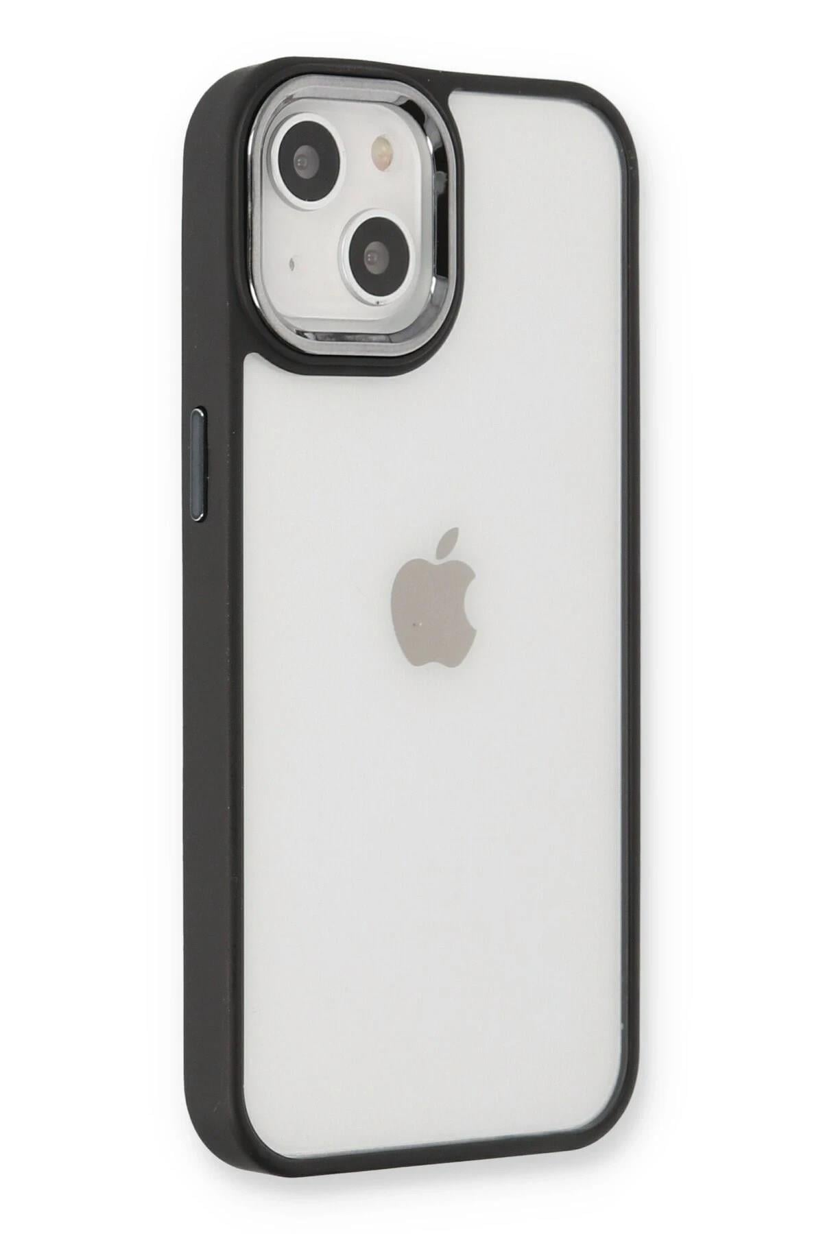 Mey İthalat®  iPhone 14 Plus Kılıf Dora Kapak - Siyah