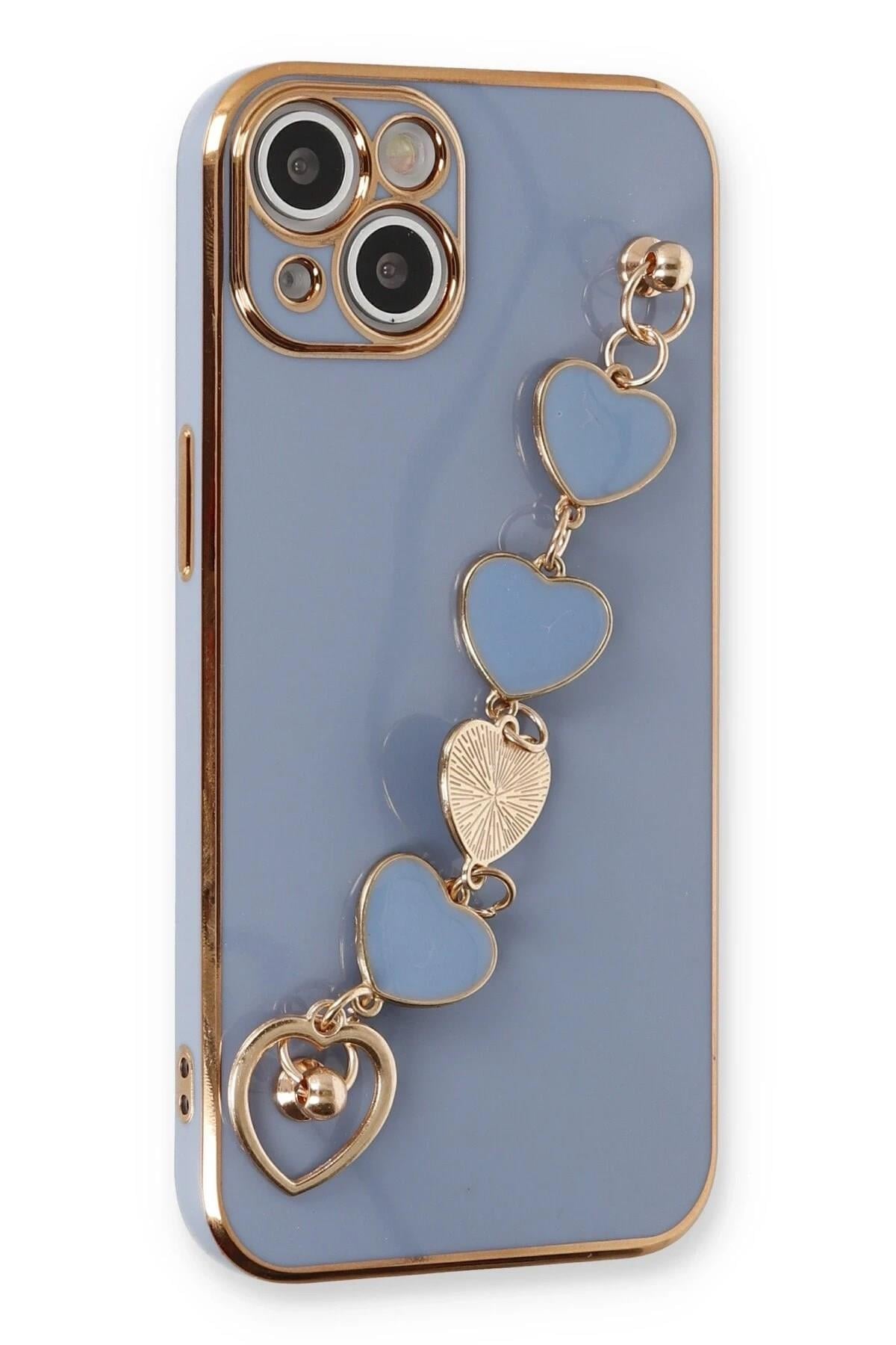Mey İthalat®  iPhone 14 Plus Kılıf Esila Silikon - Gri