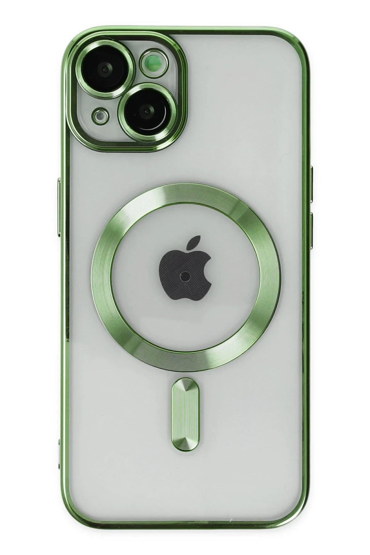 Mey İthalat®  iPhone 14 Plus Kılıf Kross Magneticsafe Kapak - Koyu Yeşil
