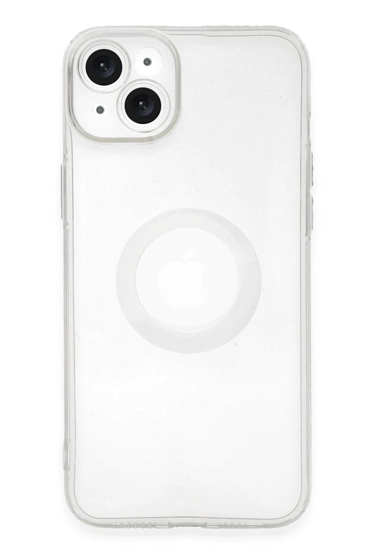 Mey İthalat®  iPhone 14 Plus Kılıf Santa Lens Silikon - Şeffaf