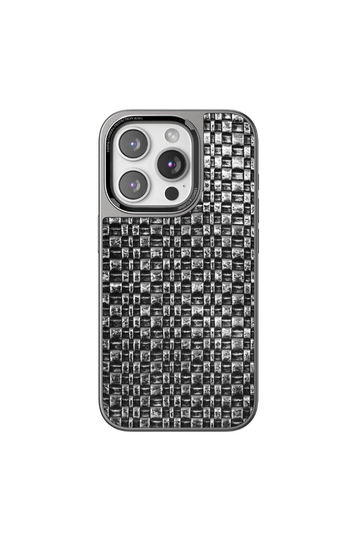 Mey İthalat®  iPhone 14 Pro Brand Kapak - Gümüş
