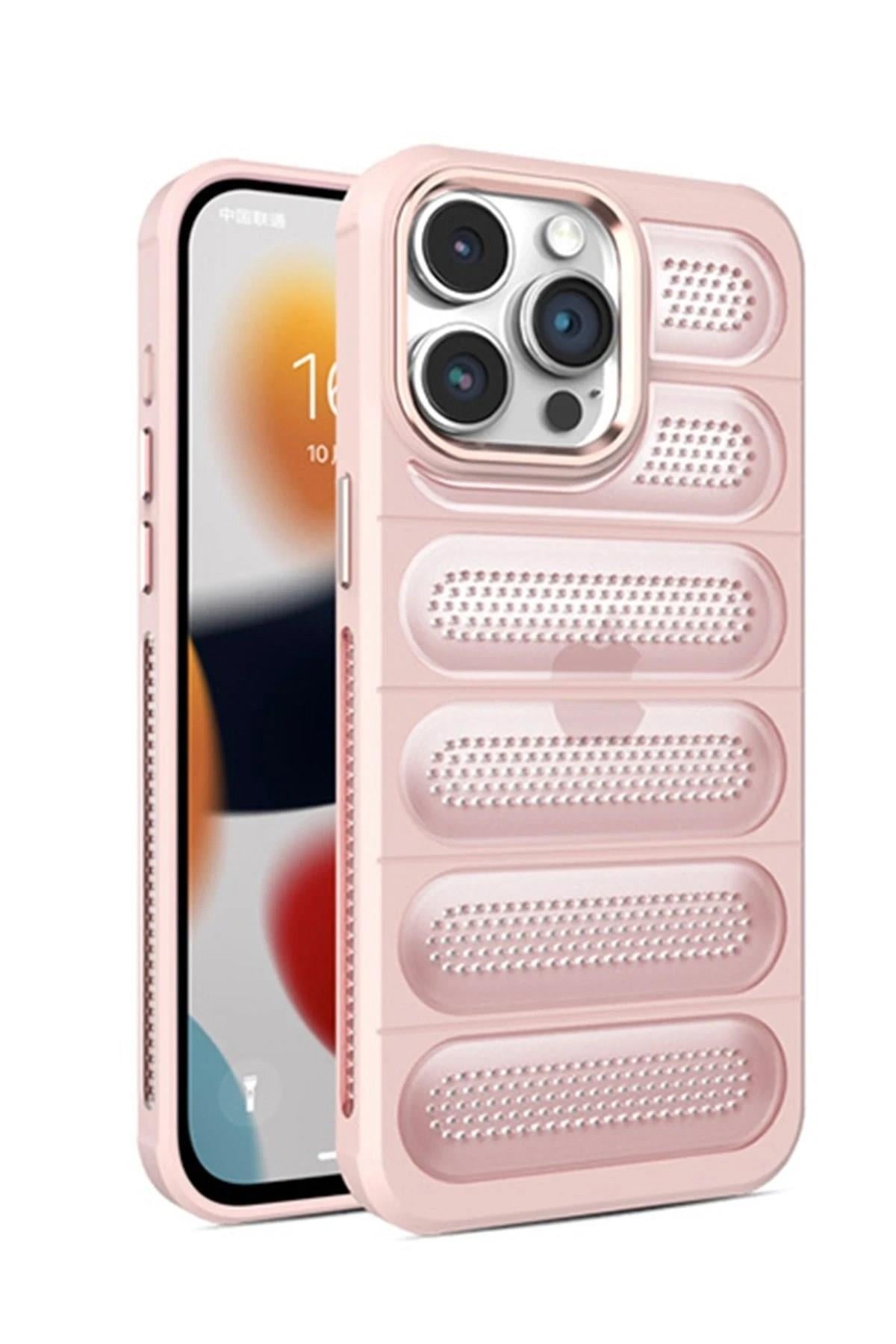 Mey İthalat®  iPhone 14 Pro Kılıf Airmax Silikon Kapak - Pembe