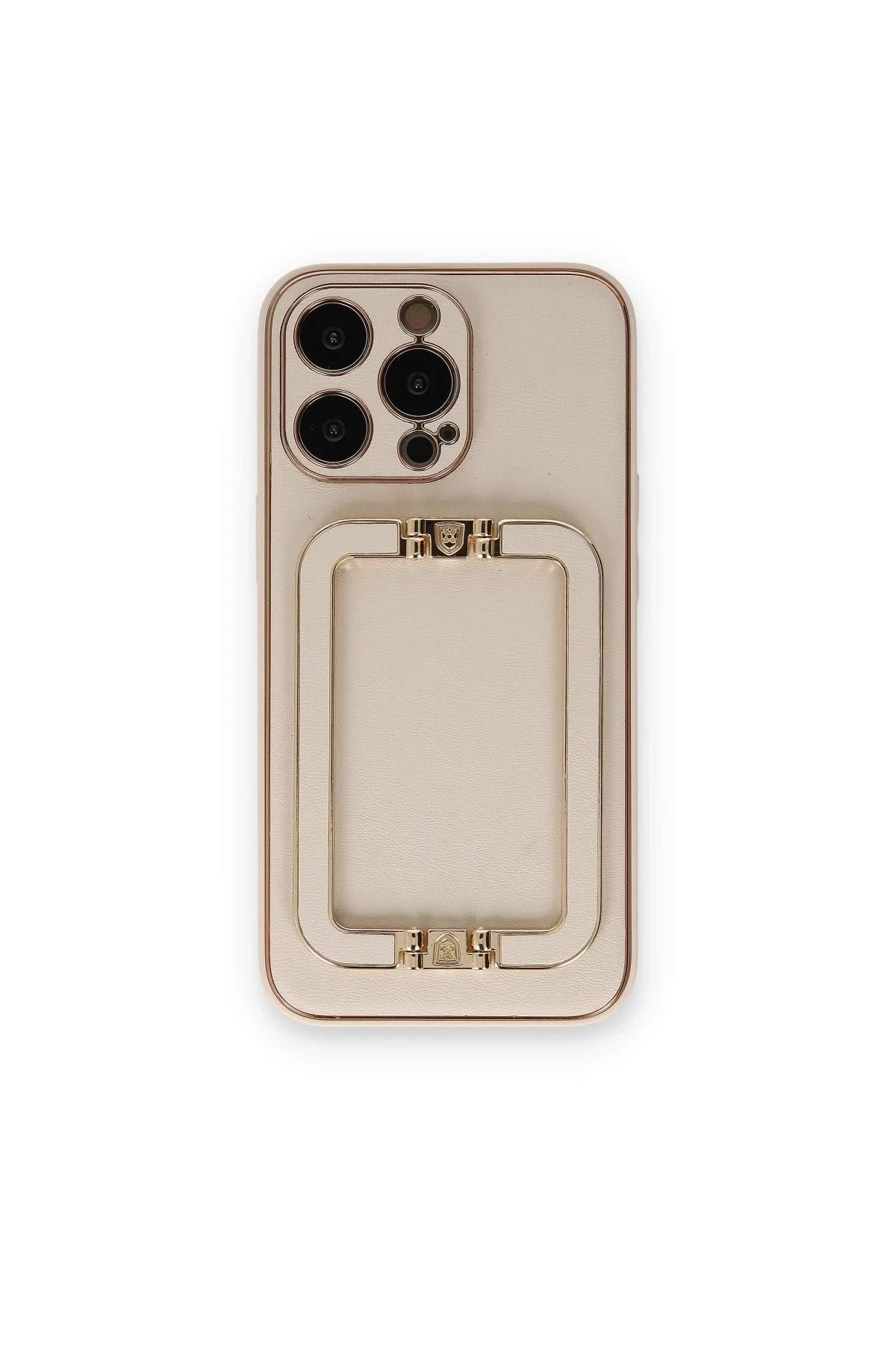 Mey İthalat®  iPhone 14 Pro Kılıf Coco Elit Kapak - Gold