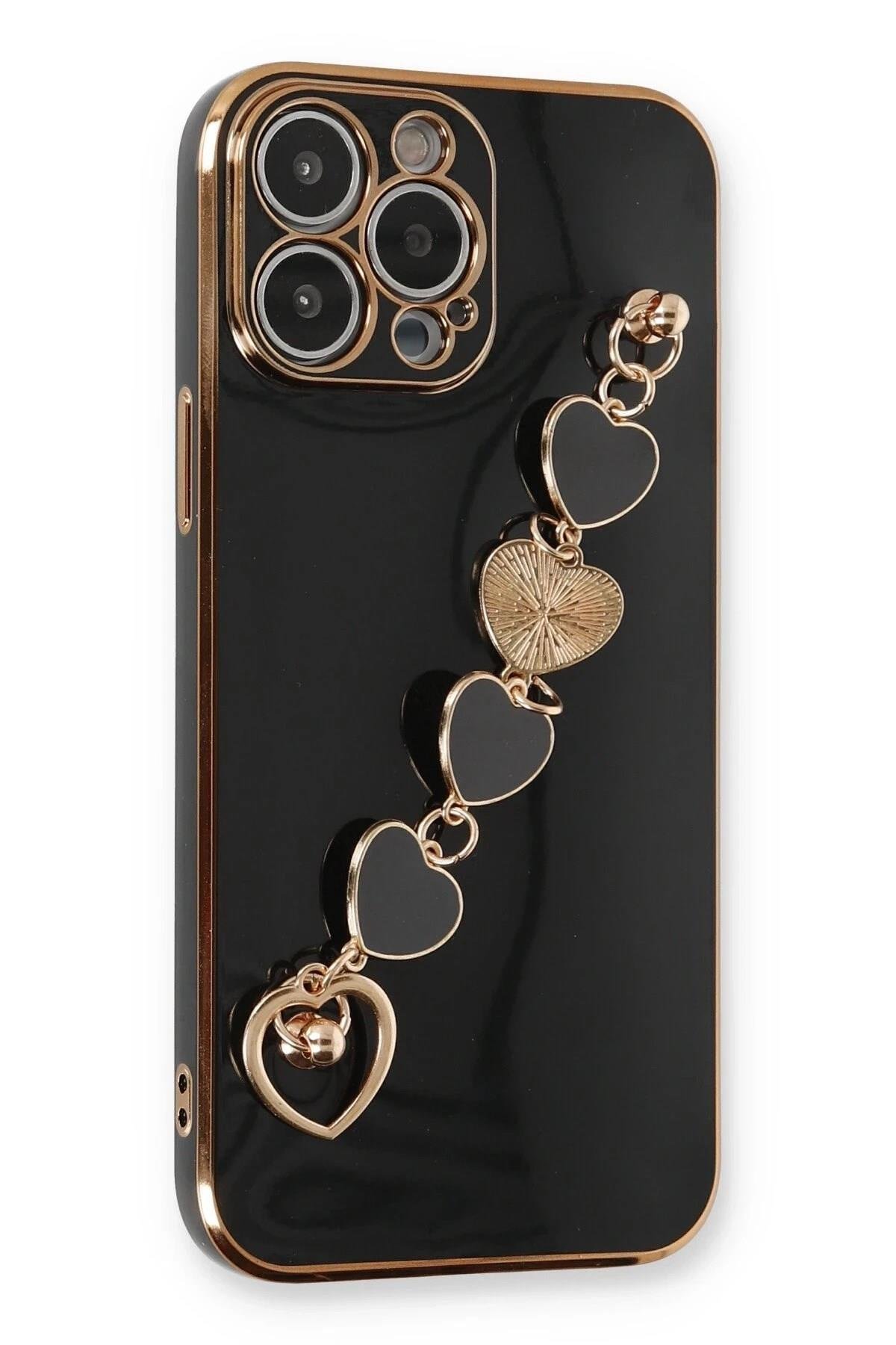 Mey İthalat®  iPhone 14 Pro Kılıf Esila Silikon - Siyah