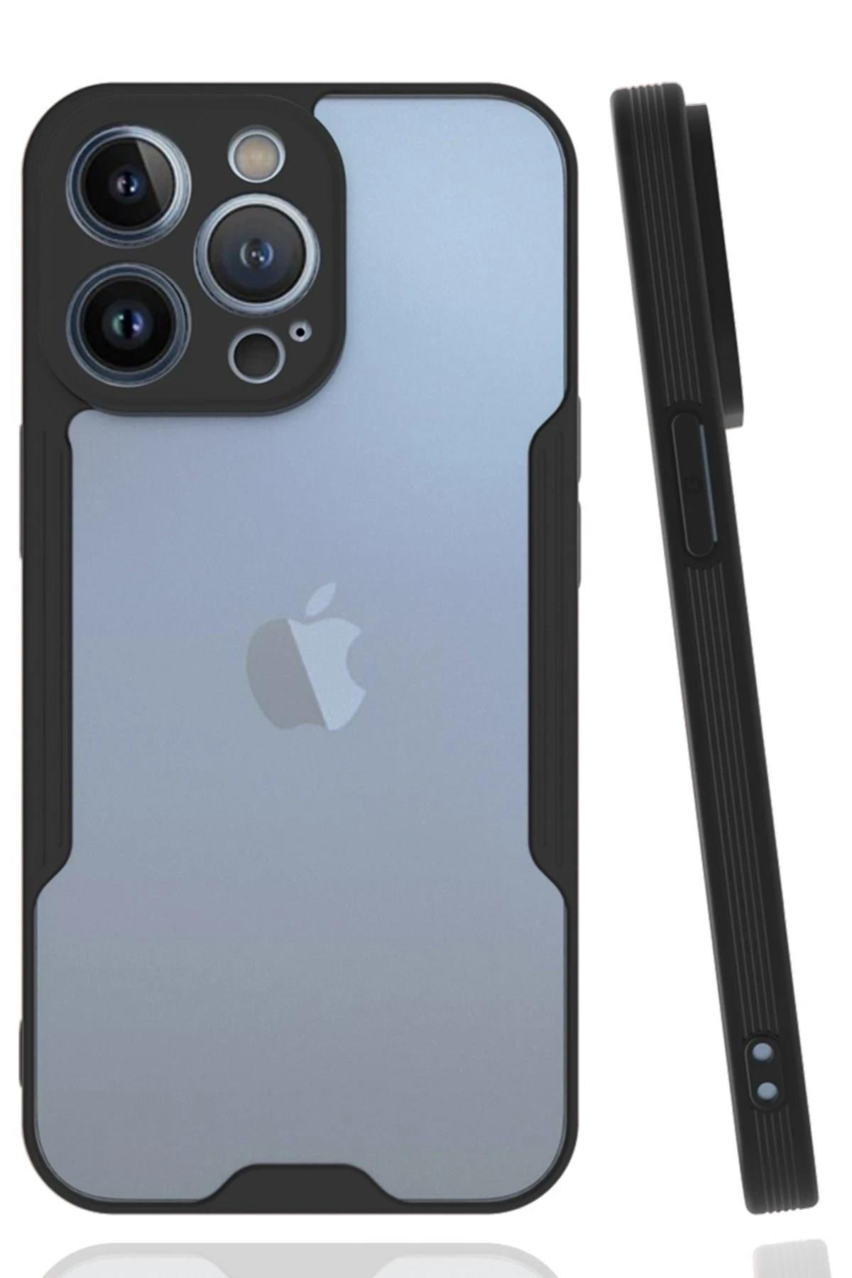 Mey İthalat®  iPhone 14 Pro Kılıf Platin Silikon - Siyah