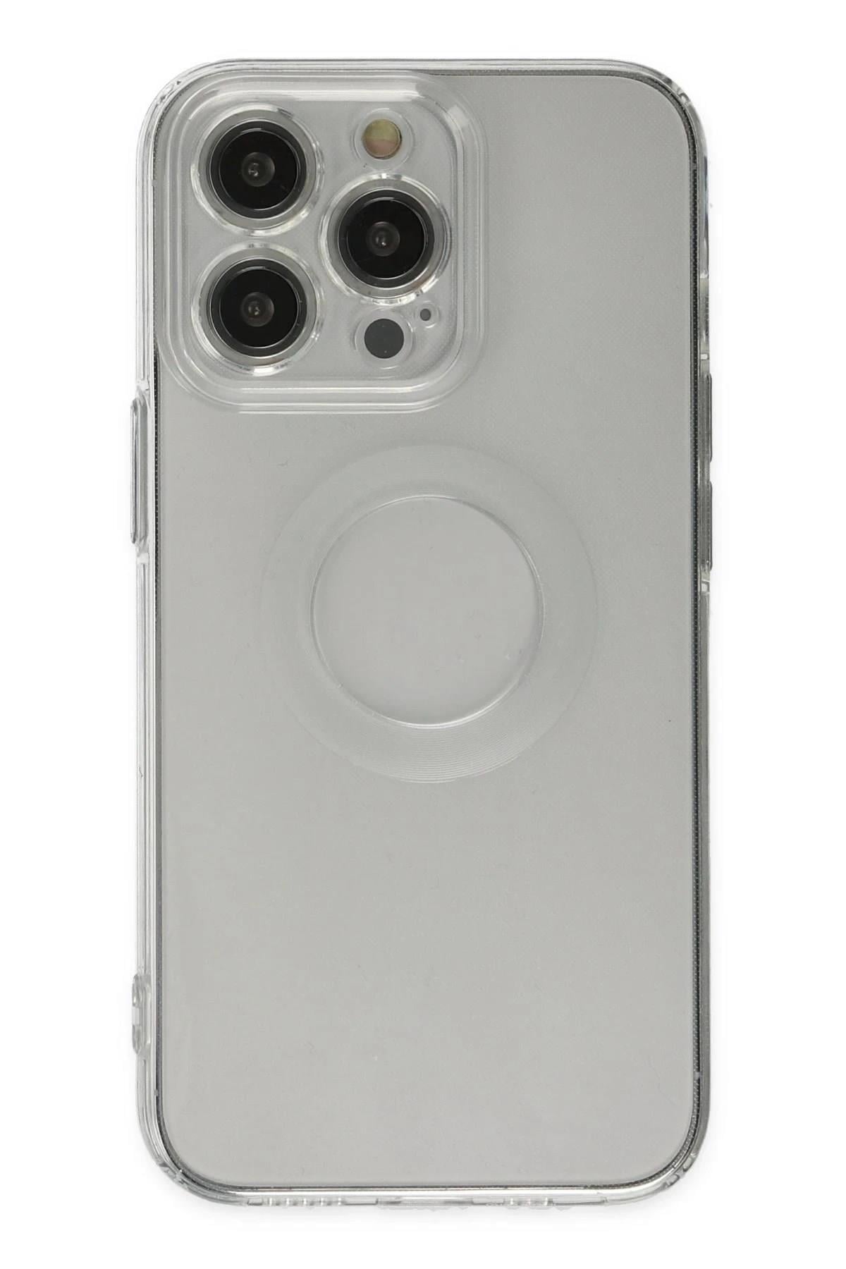 Mey İthalat®  iPhone 14 Pro Kılıf Santa Lens Silikon - Şeffaf