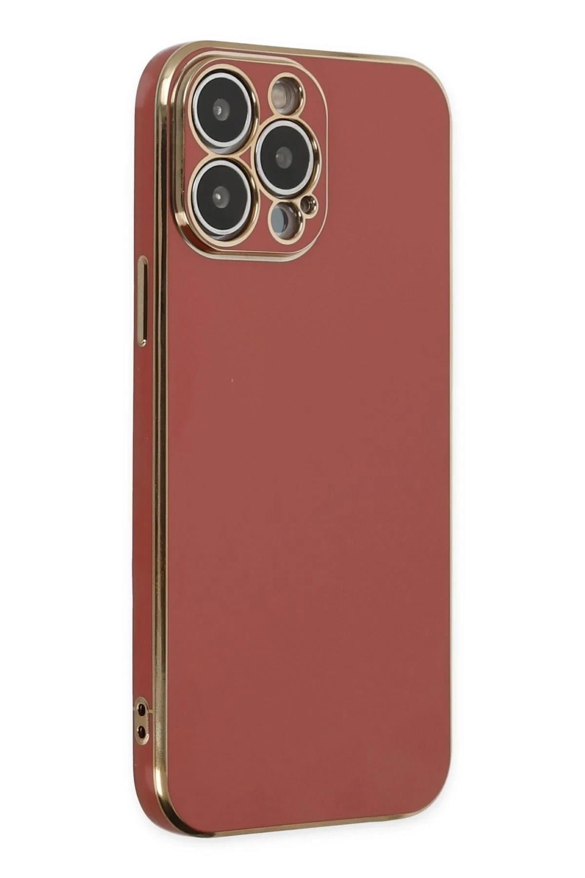 Mey İthalat®  iPhone 14 Pro Kılıf Volet Silikon - Kırmızı