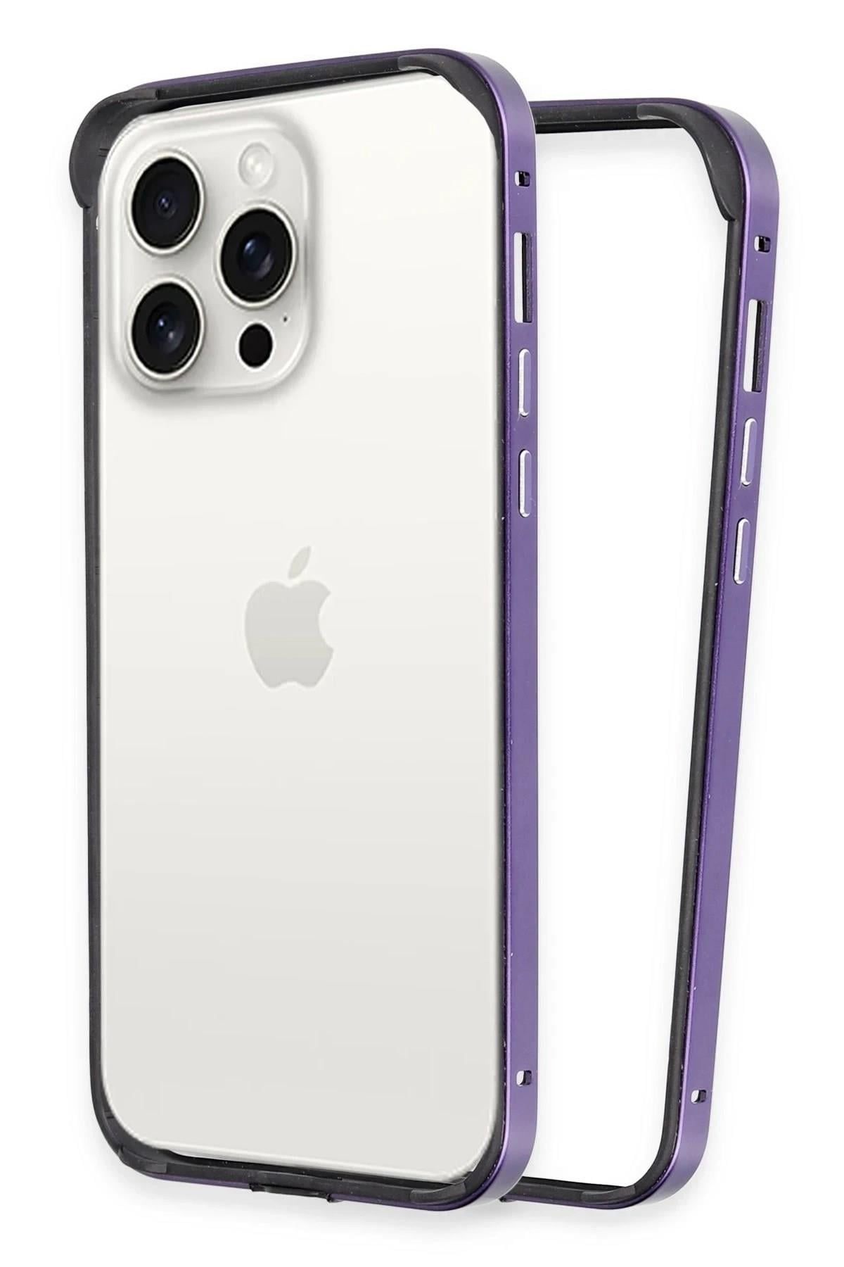 Mey İthalat®  iPhone 14 Pro Land Bumper Koruma Kapak - Derin Mor