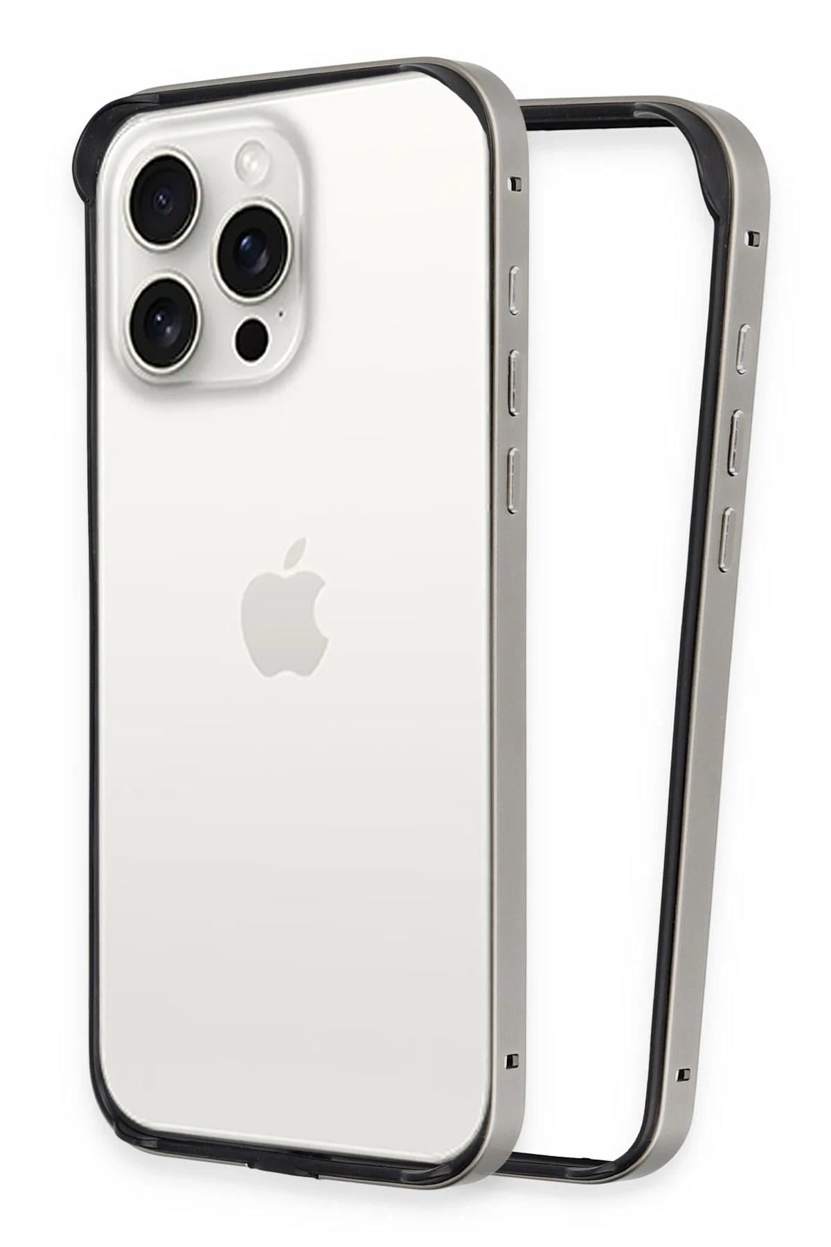 Mey İthalat®  iPhone 14 Pro Land Bumper Koruma Kapak - Titan Gri
