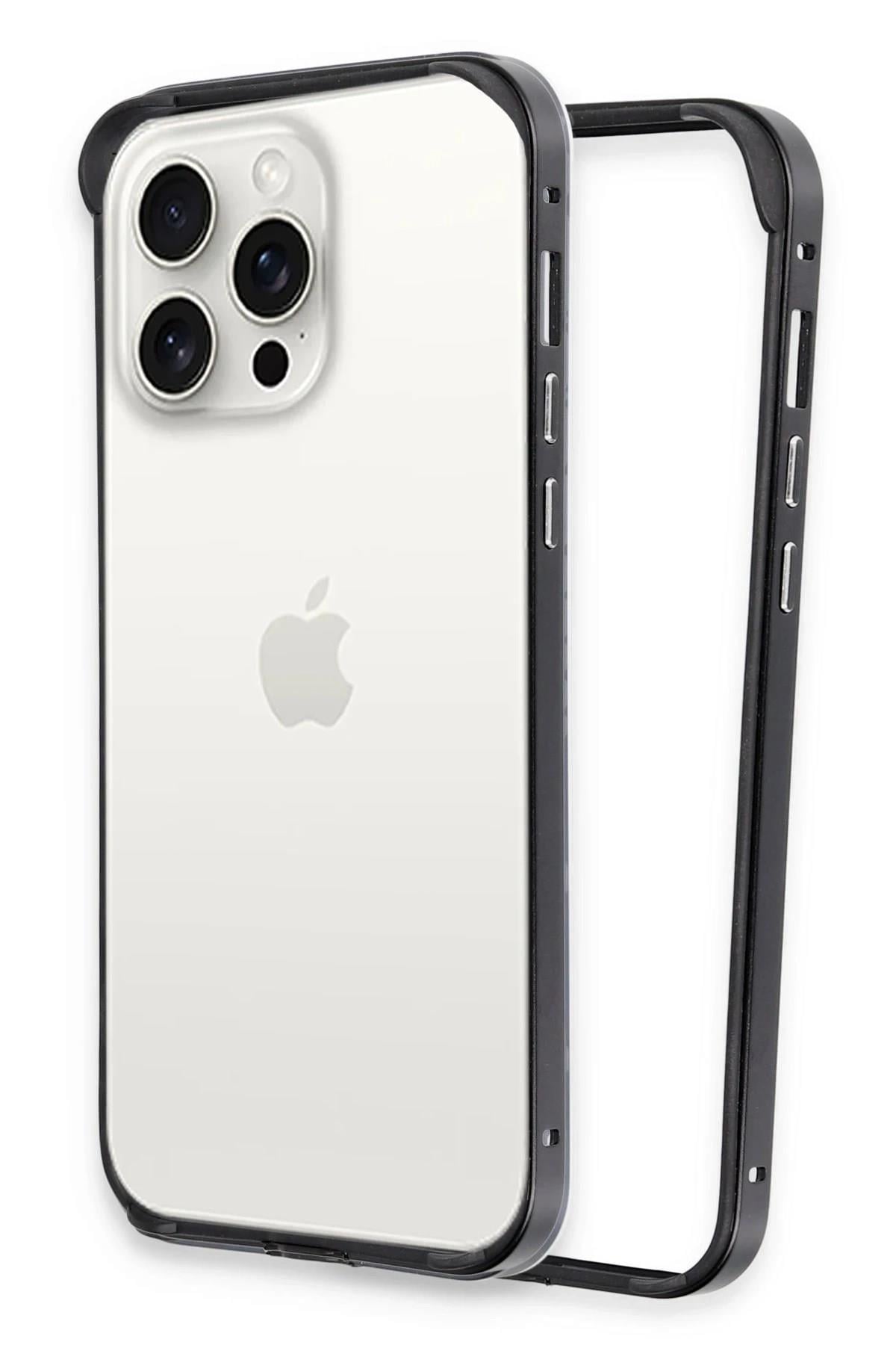 Mey İthalat®  iPhone 14 Pro Land Bumper Koruma Kapak - Siyah