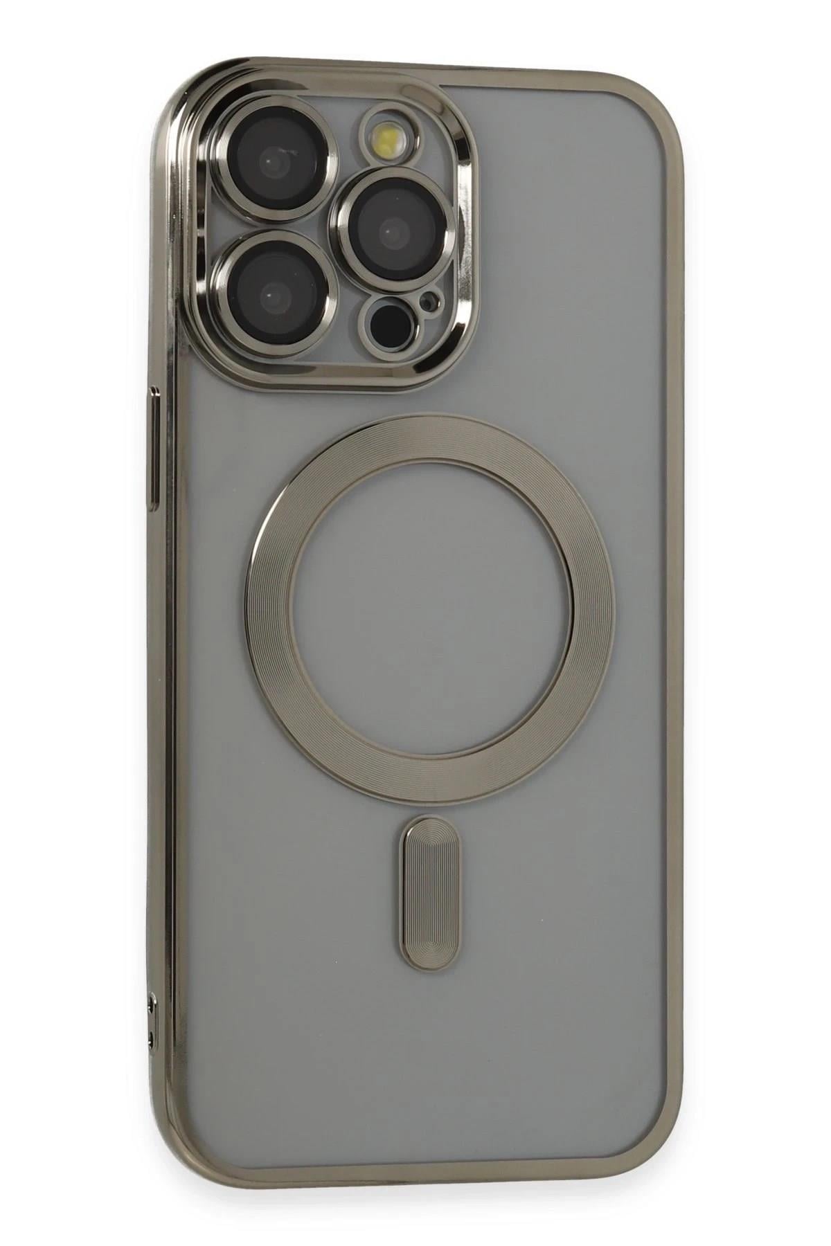 Mey İthalat®  iPhone 14 Pro Max Kılıf Kross Magneticsafe Kapak - Titan Gri