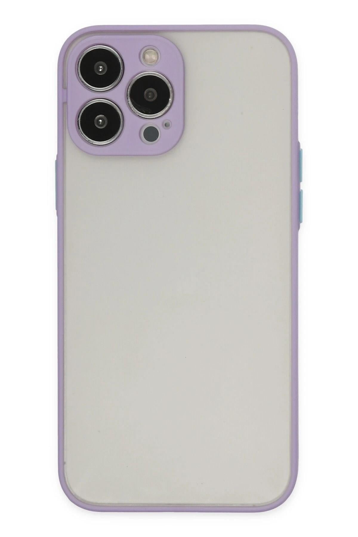Mey İthalat®  iPhone 14 Pro Max Kılıf Montreal Silikon Kapak - Mor