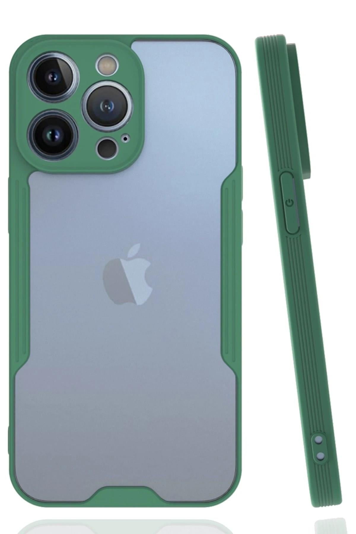 Mey İthalat®  iPhone 14 Pro Max Kılıf Platin Silikon - Yeşil