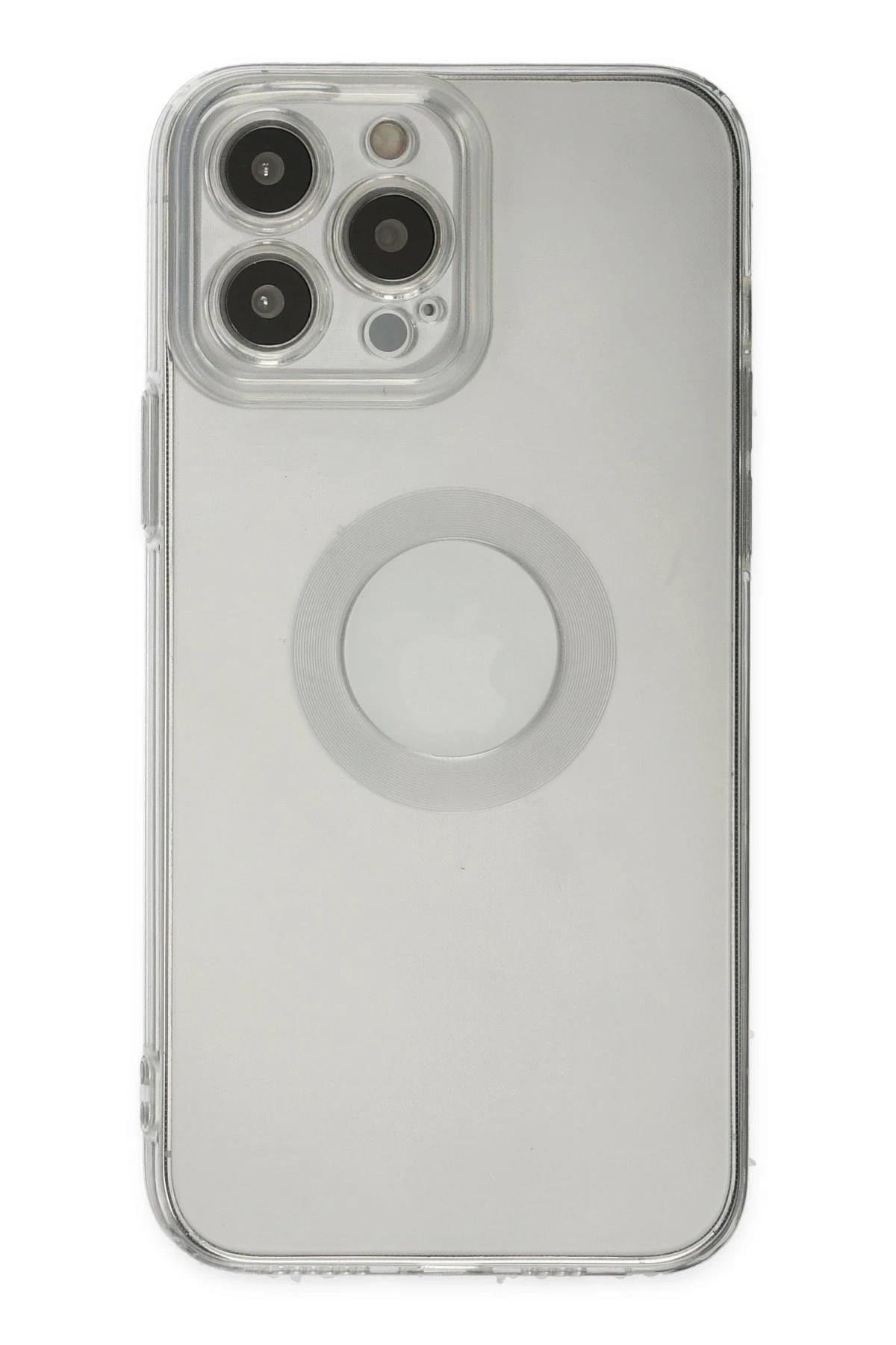 Mey İthalat®  iPhone 14 Pro Max Kılıf Santa Lens Silikon - Şeffaf