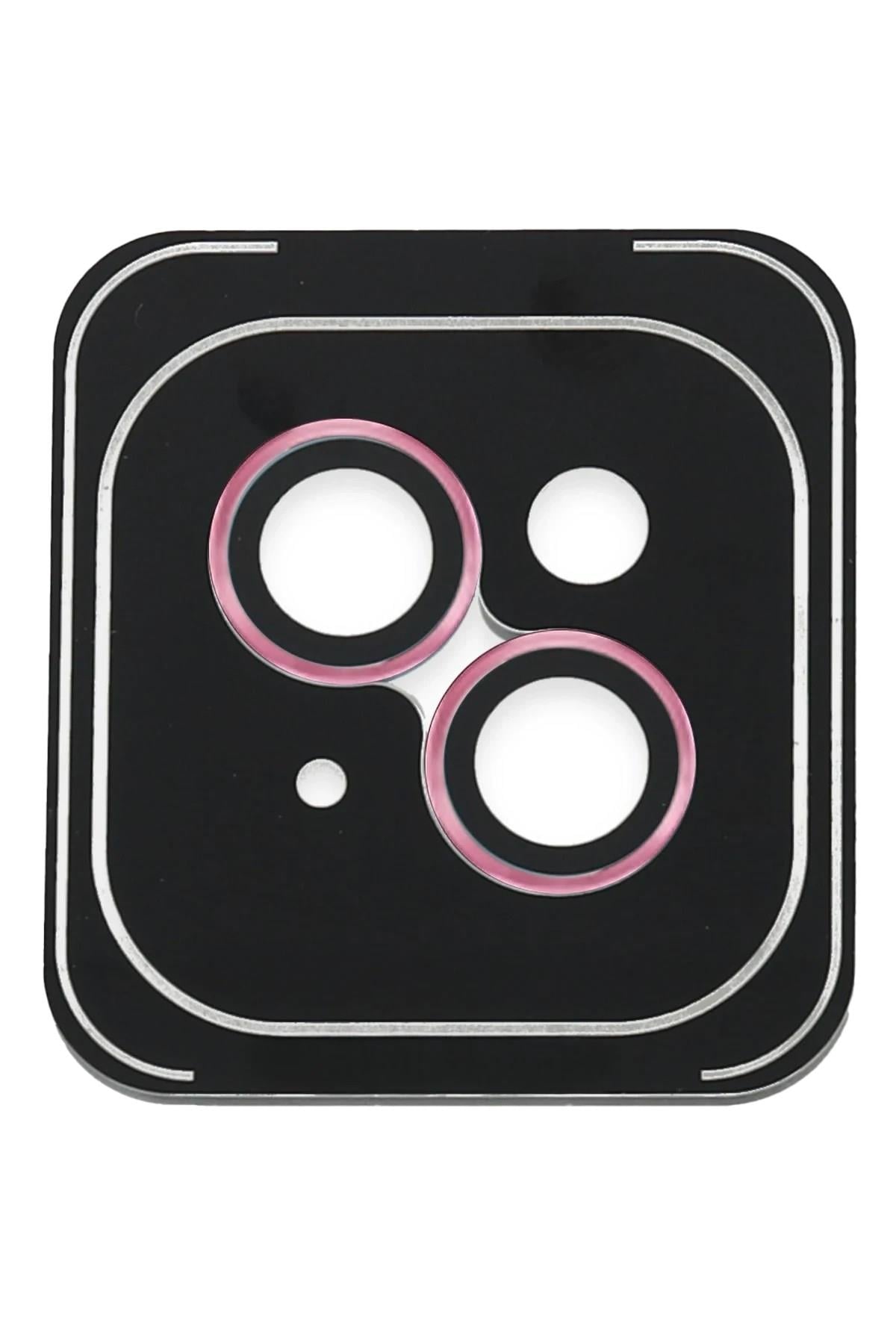 Mey İthalat®  iPhone 14 PVD Metal Kamera Lens - Pembe