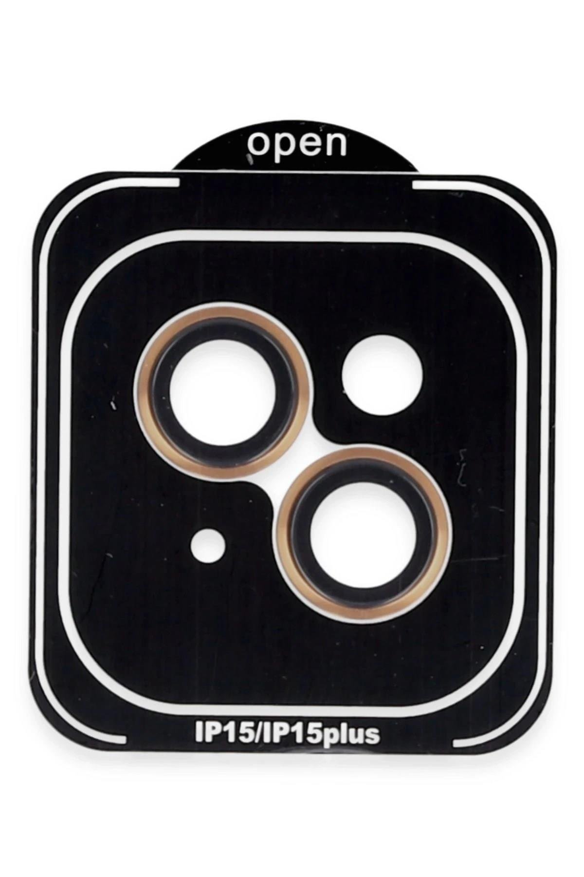 Mey İthalat®  iPhone 14 PVD Metal Kamera Lens - Turuncu