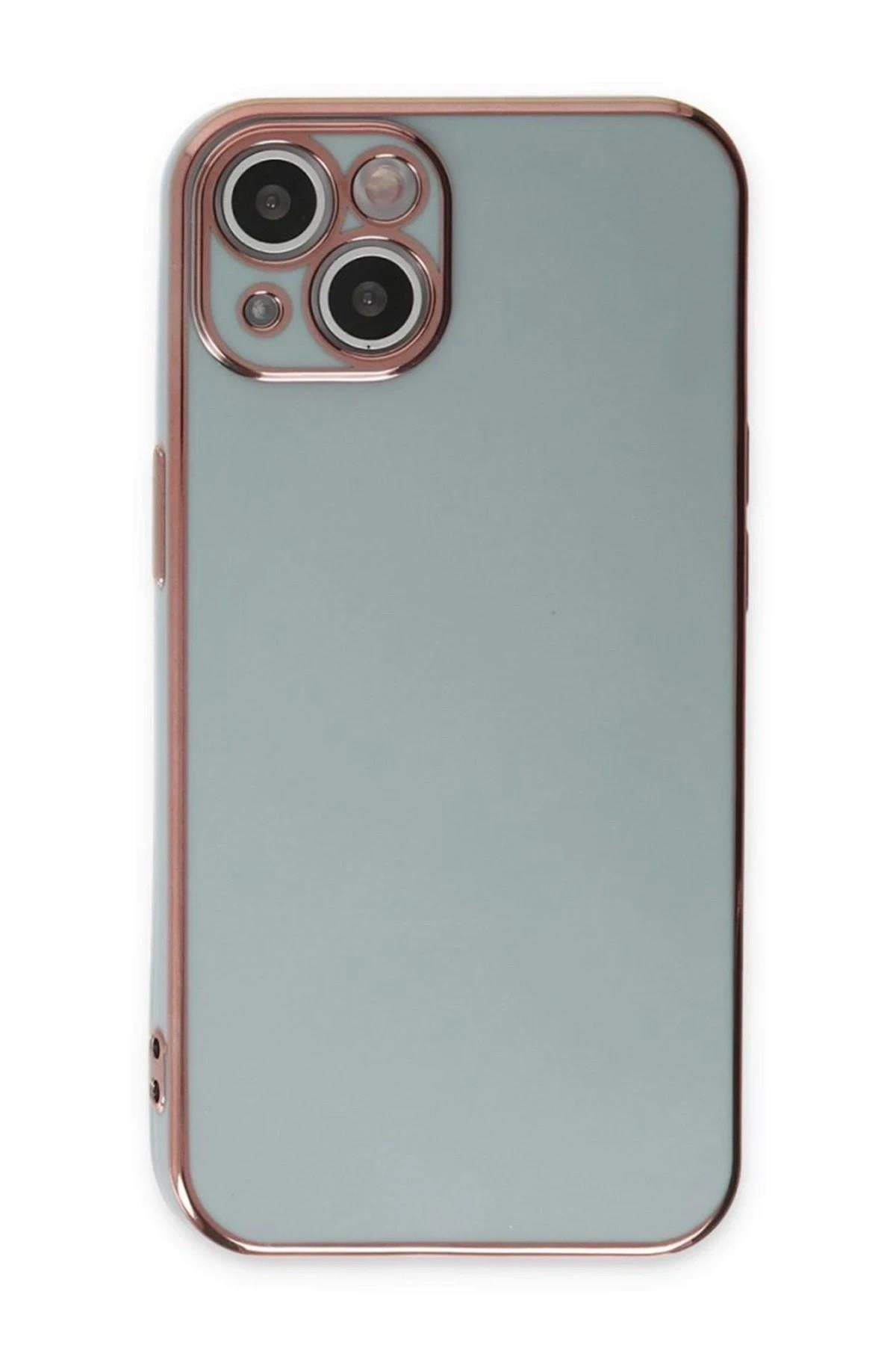 Mey İthalat®  iPhone 15 Kılıf Volet Silikon - Açık Yeşil