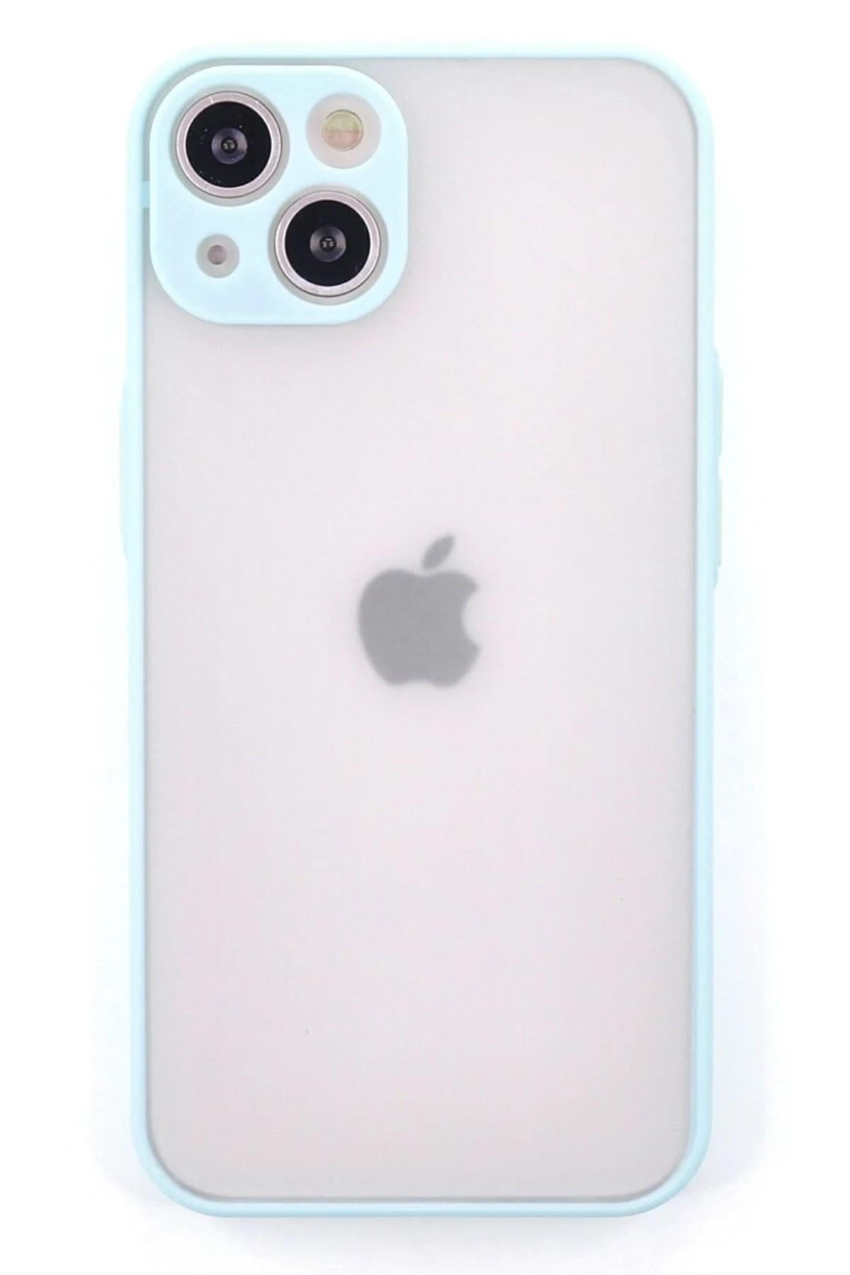 Mey İthalat®  iPhone 15 Plus Kılıf Montreal Silikon Kapak - Turkuaz