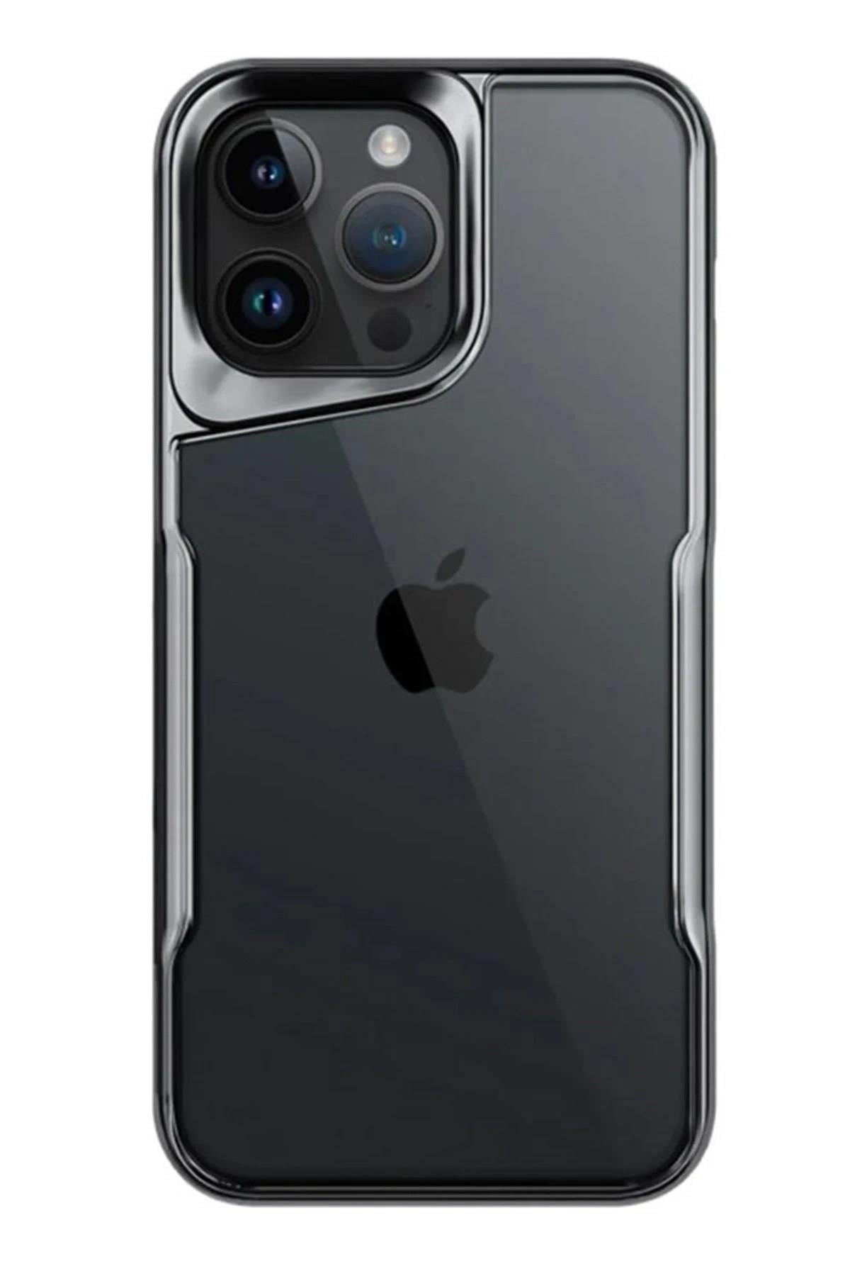 Mey İthalat®  iPhone 15 Pro Kılıf Boyi Silikon Kapak - Titan Gri