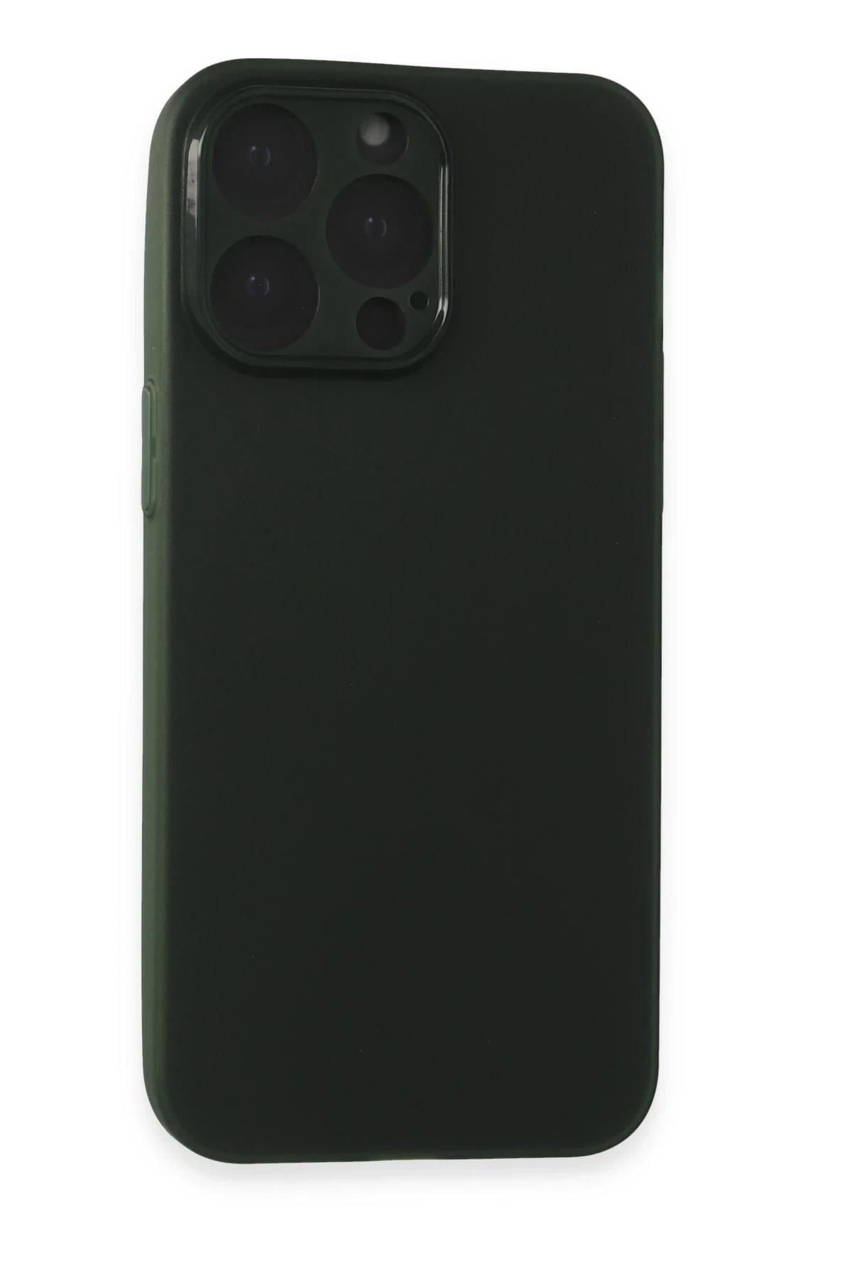 Mey İthalat®  iPhone 15 Pro Max Kılıf Puma Silikon - Yeşil